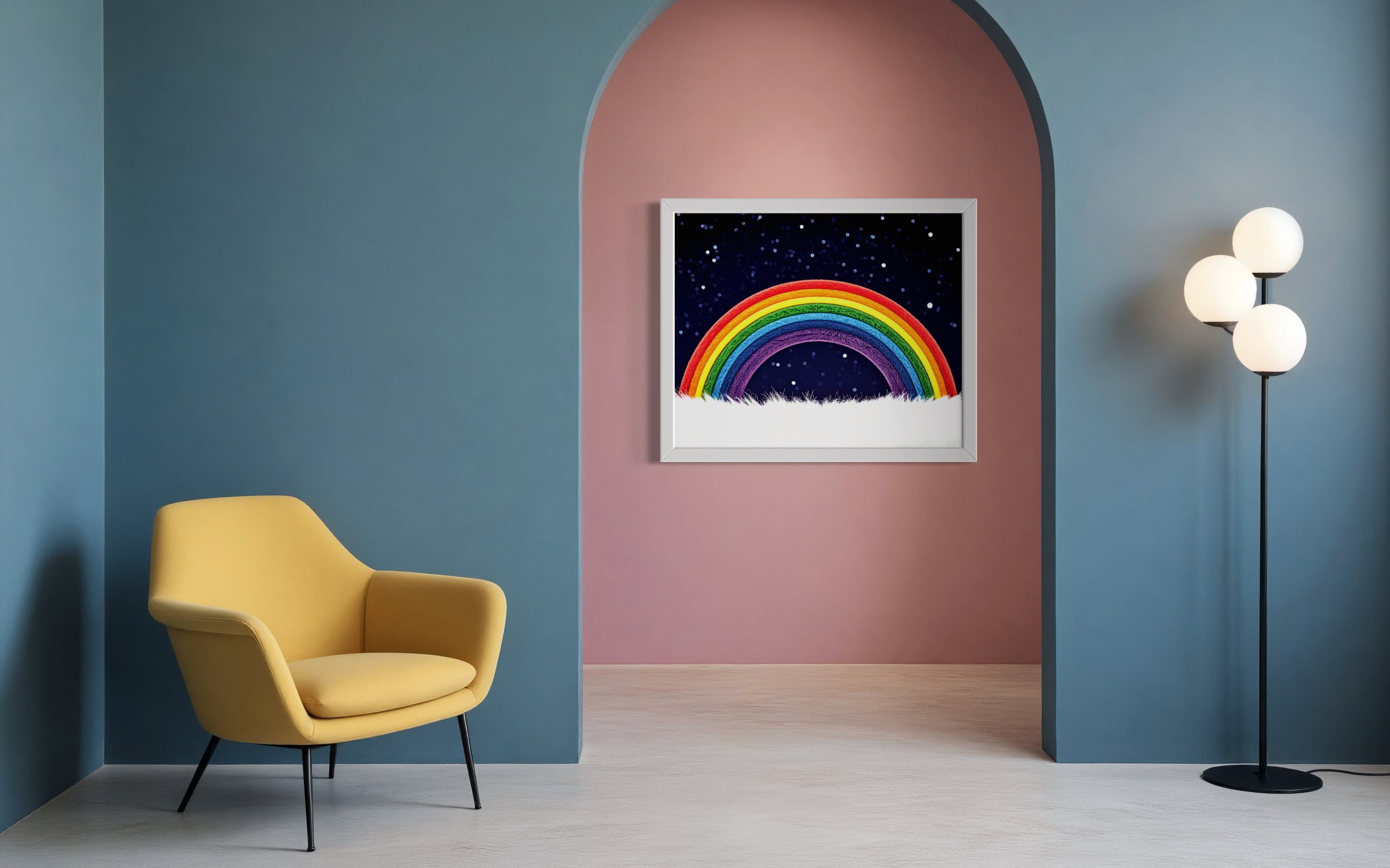 Furry Rainbow Museum Print