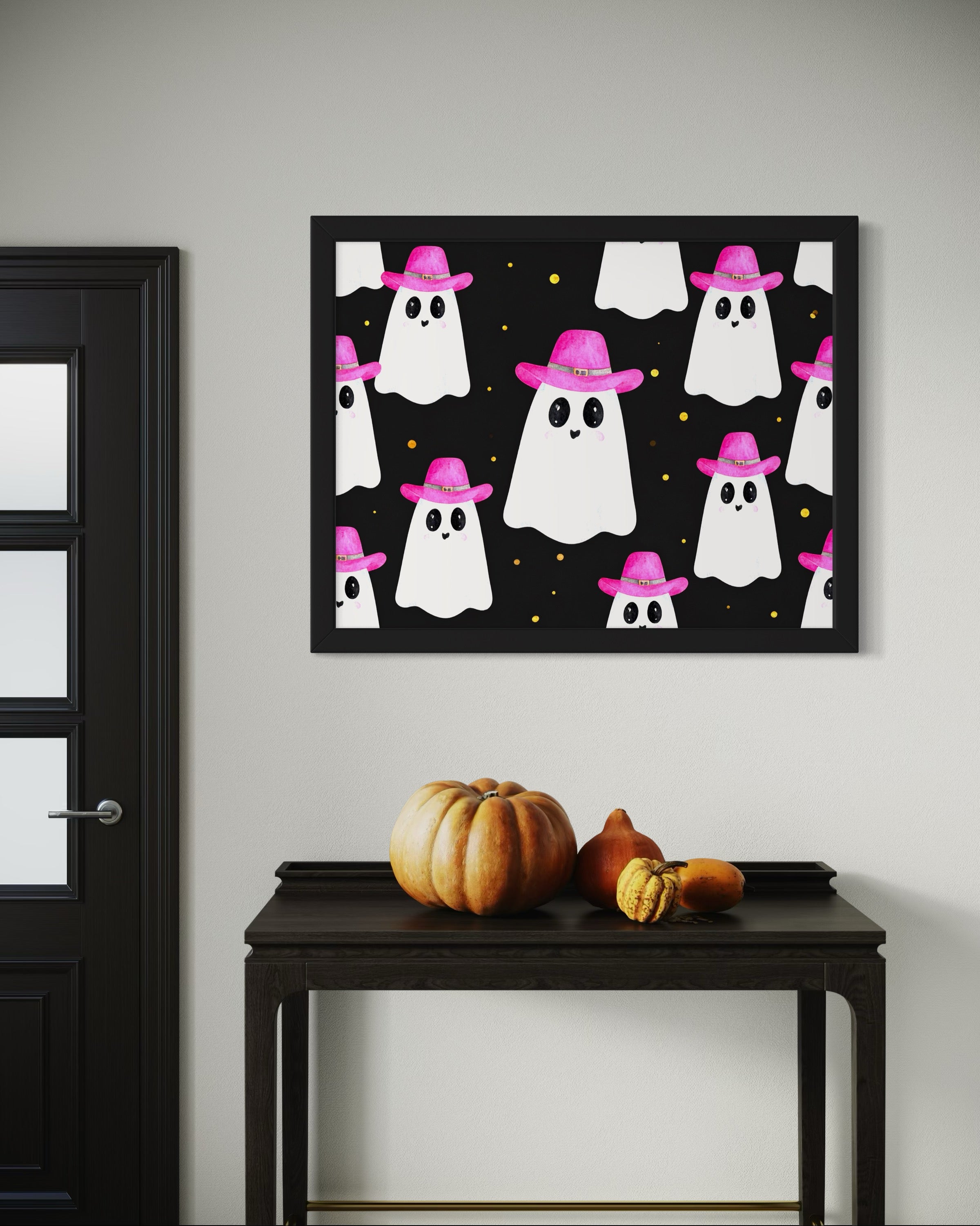 Howdy Ghosts Pattern Wall art