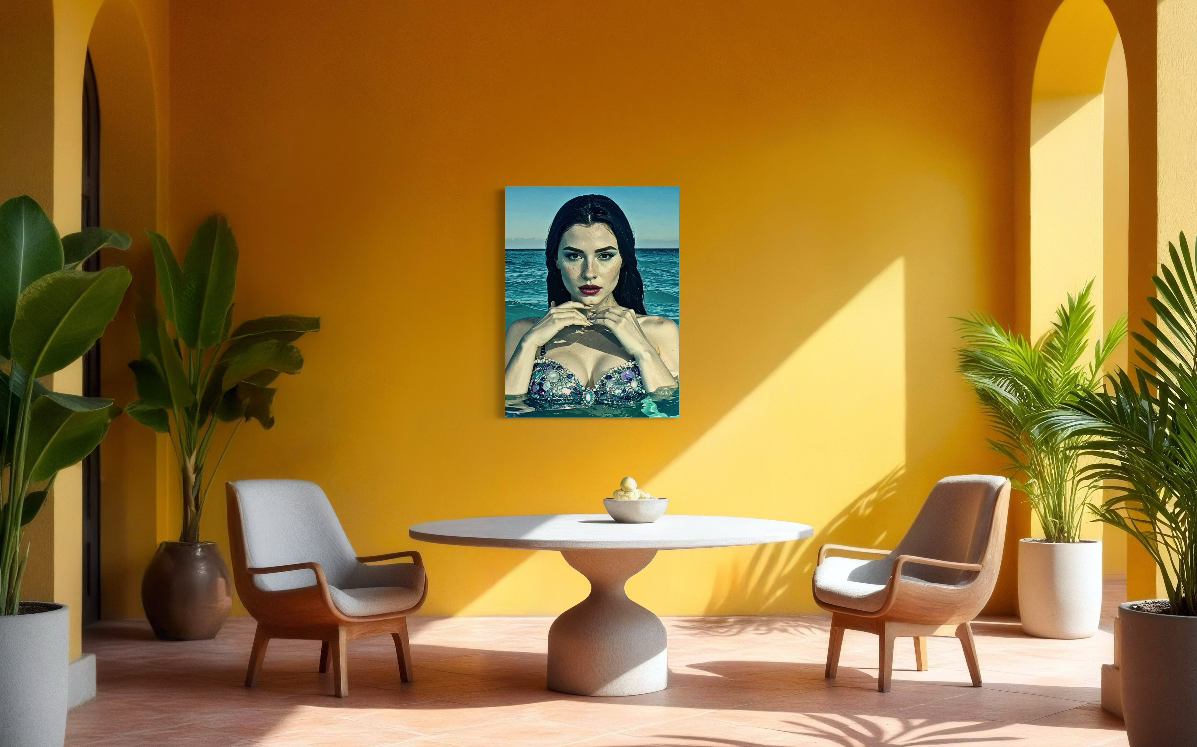 Ophelia Siren of Anse Georgette, Seychelles Museum Print