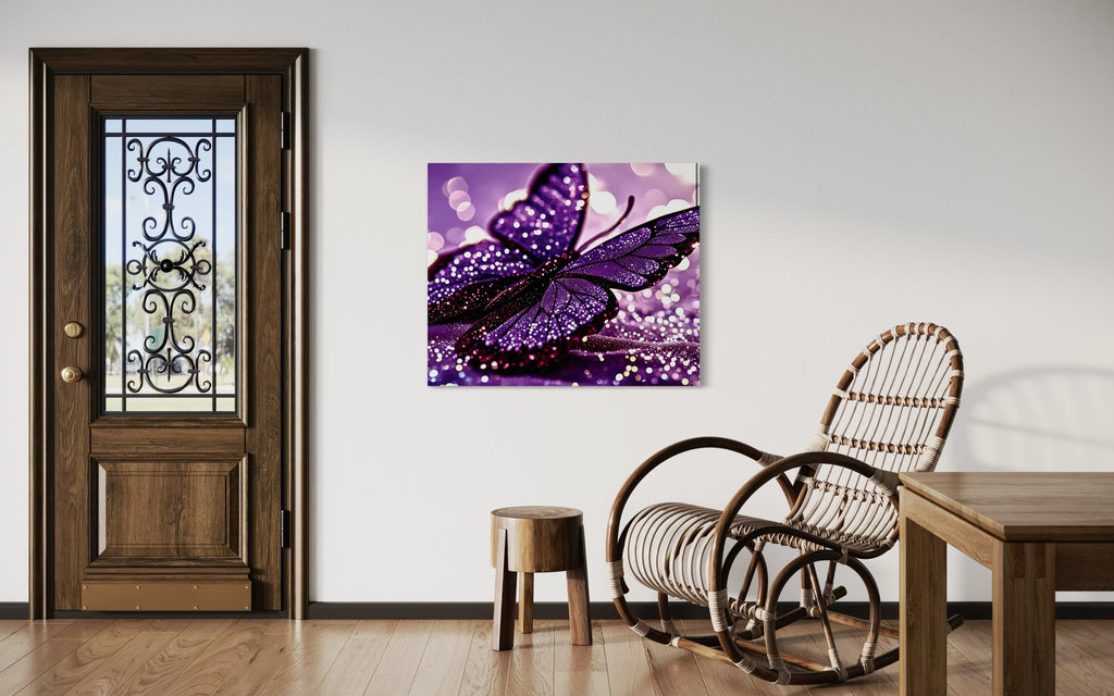 Glitter Purple Butterfly