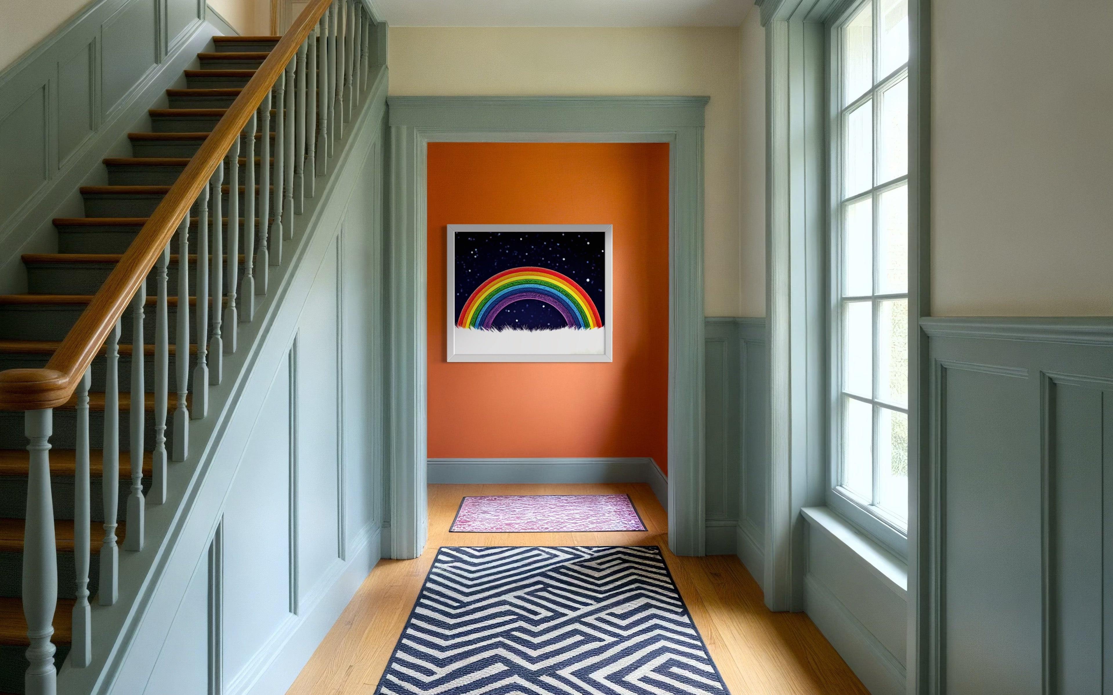Furry Rainbow Museum Print