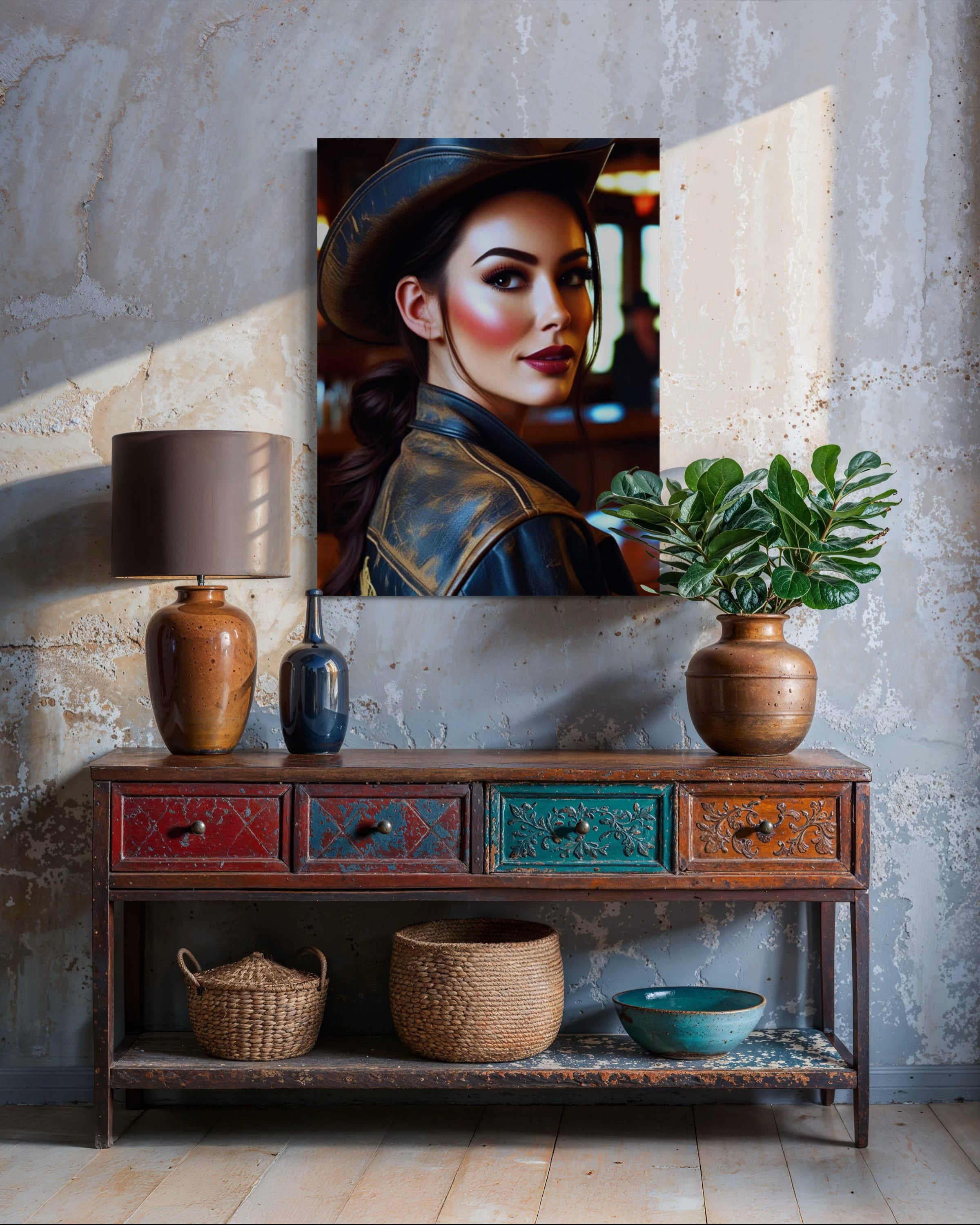 Saloon Cowgirl Museum Print