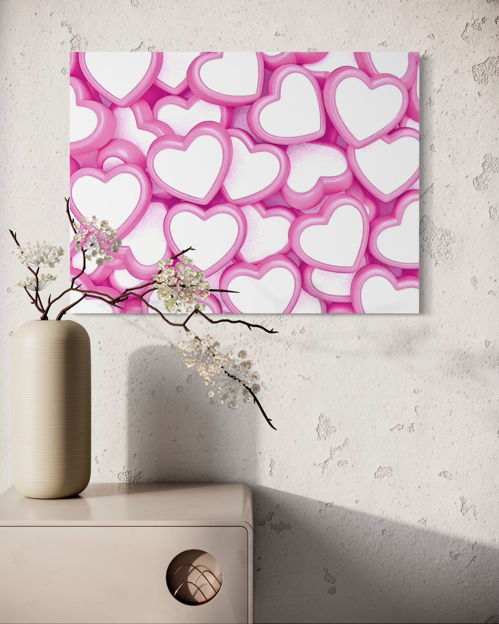 Candy Hearts Museum Print