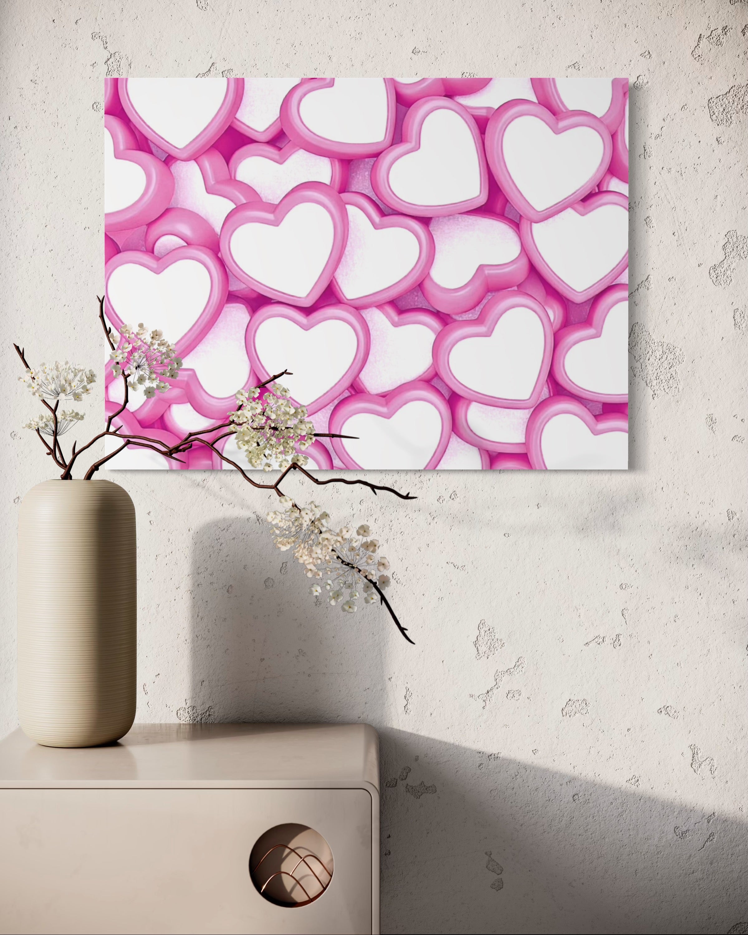 Candy Hearts Museum Print