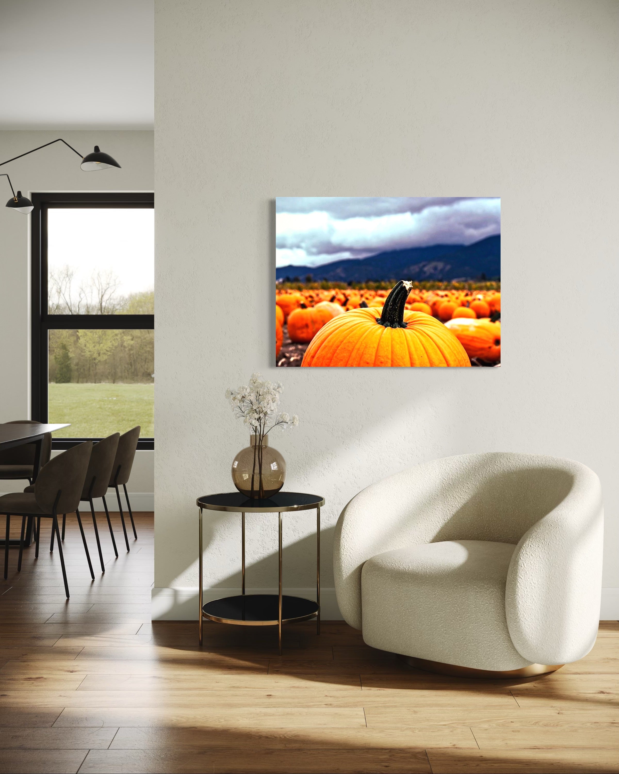 Pumpkin Patch in a Storm