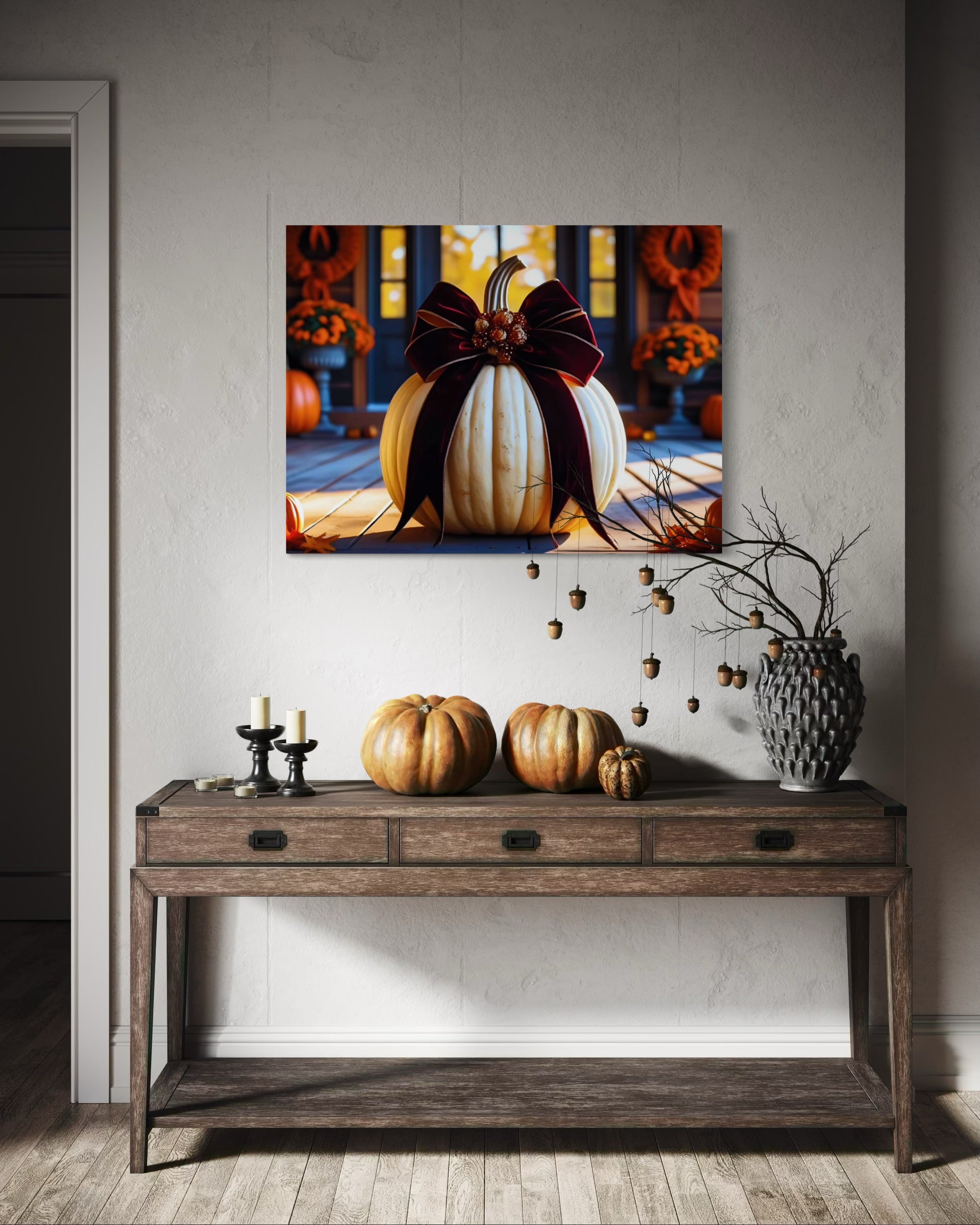 Thanksgiving Porch Pumpkin I