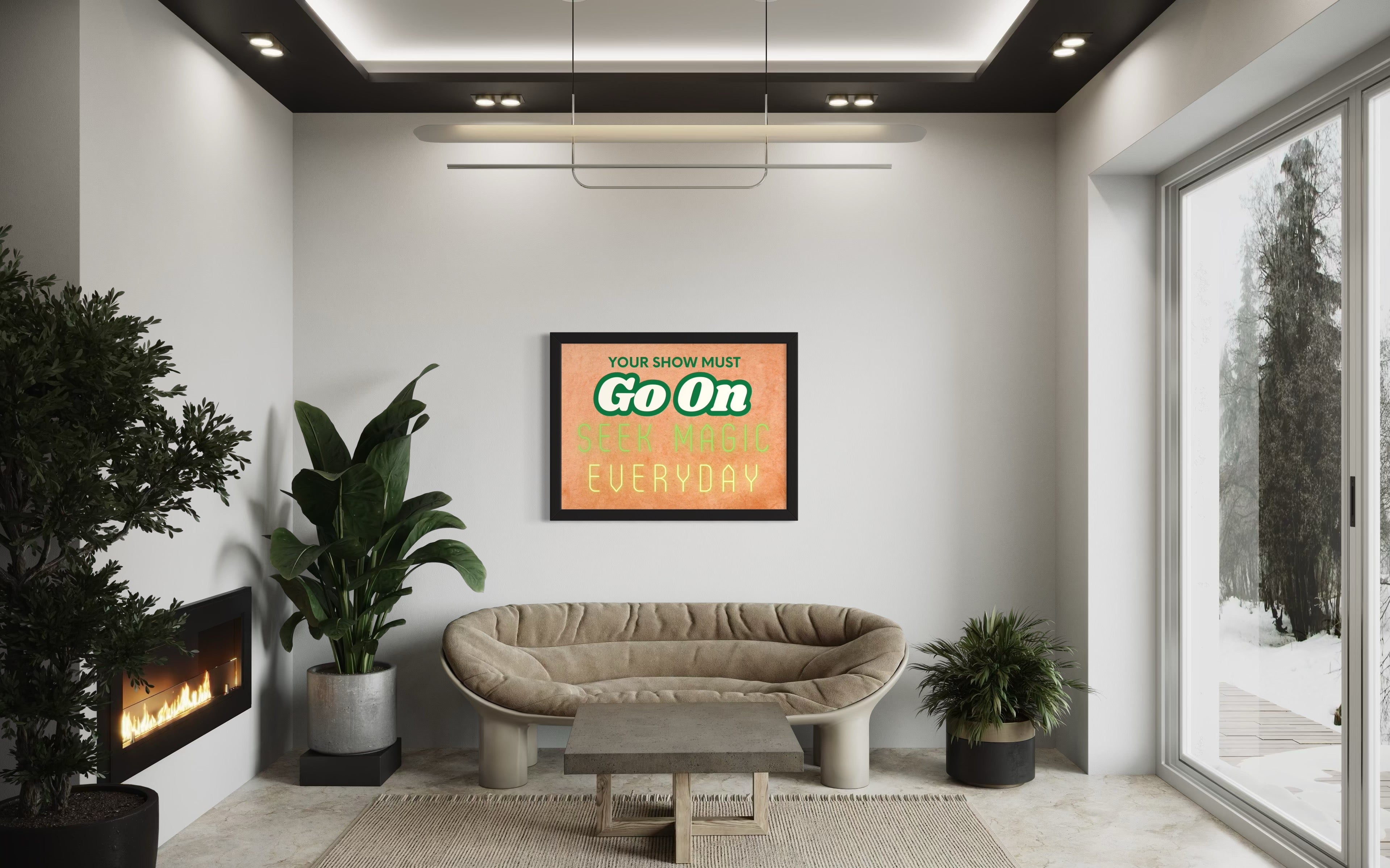 Your show must go on Poster