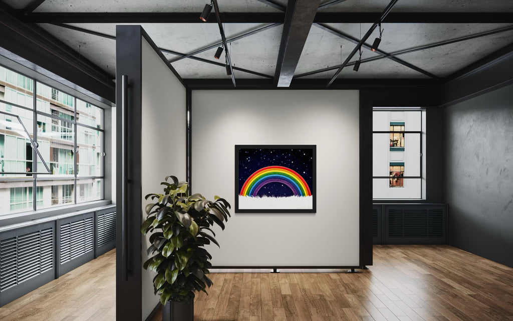 Furry Rainbow Museum Print