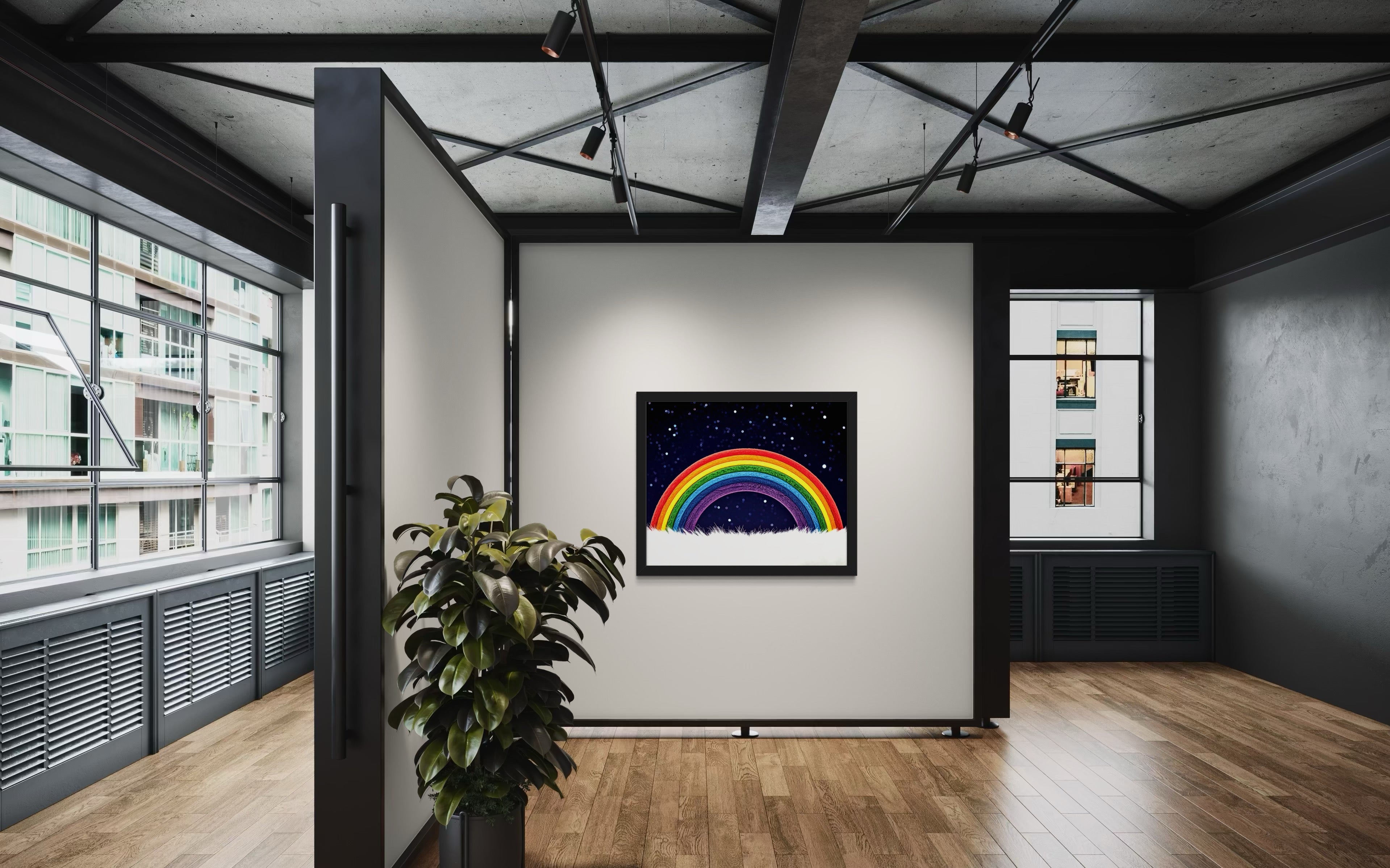 Furry Rainbow Museum Print