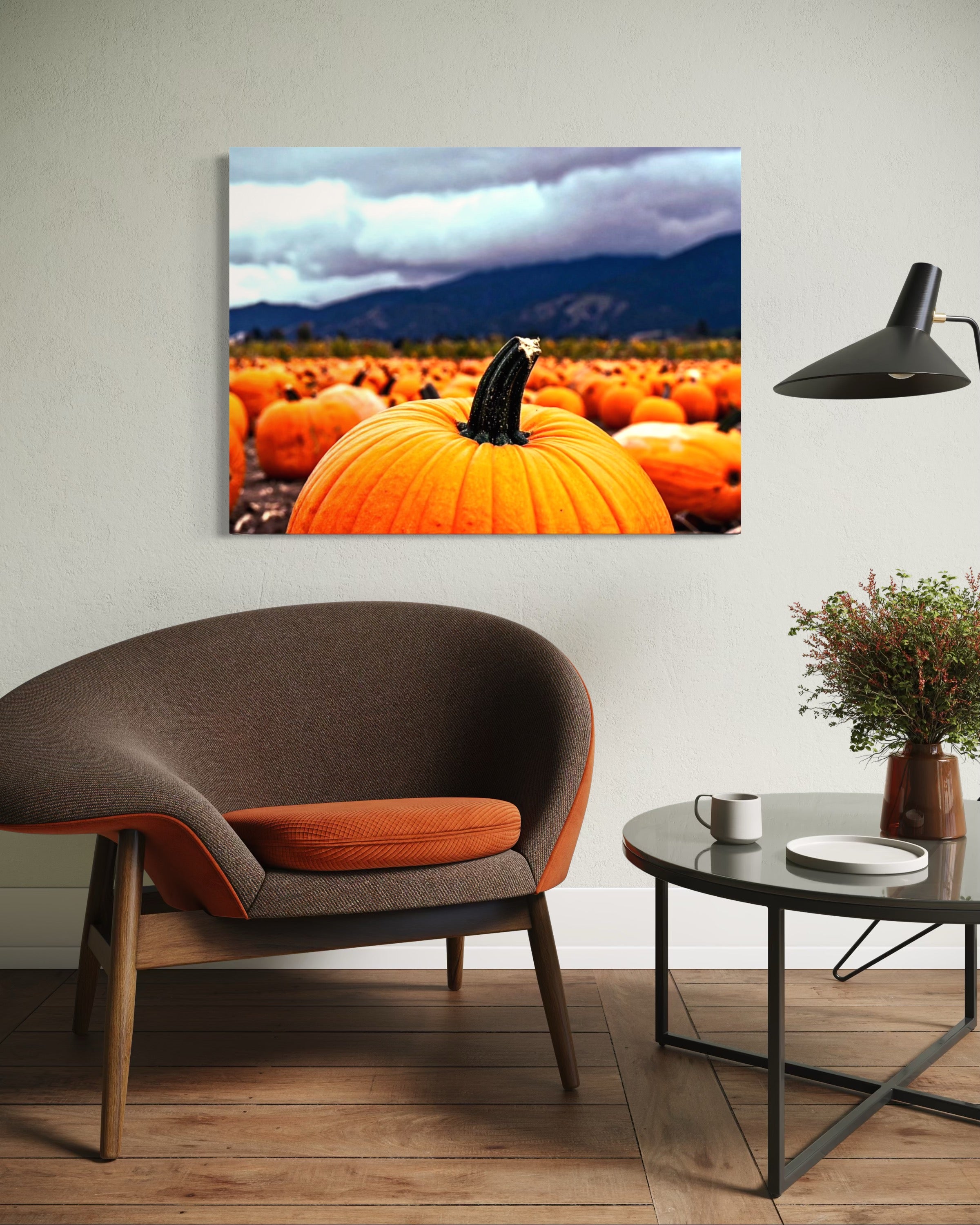 Pumpkin Patch in a Storm