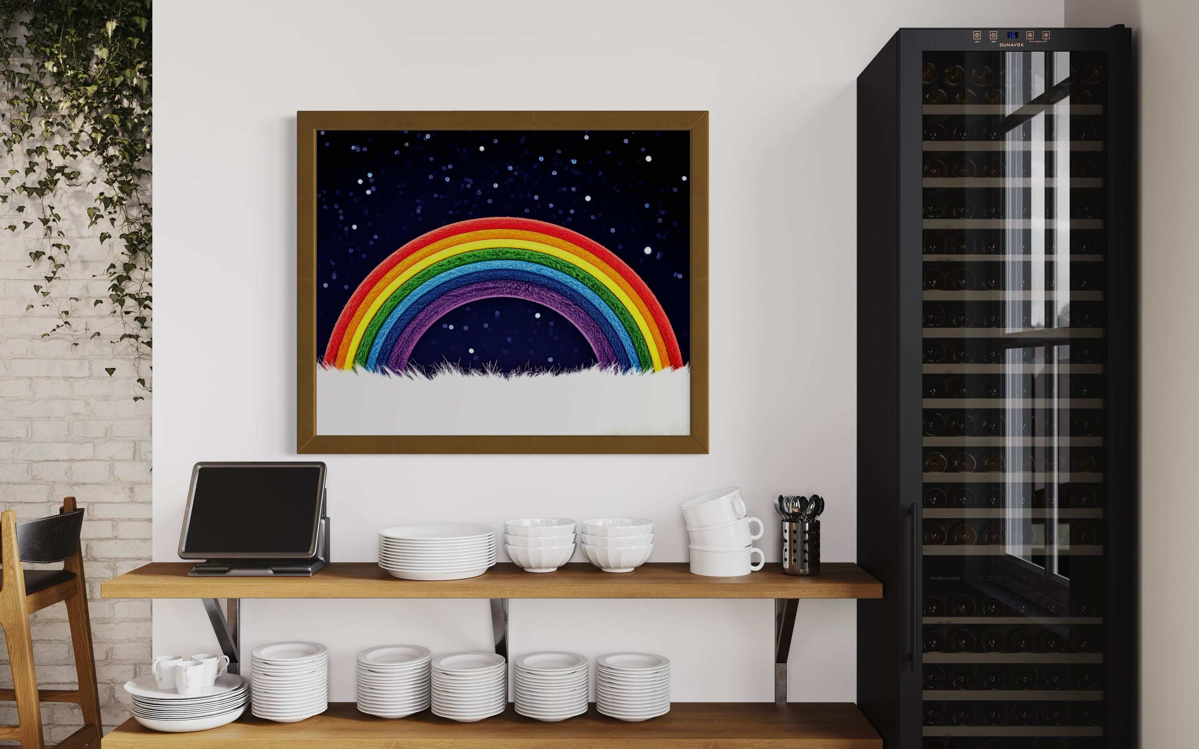Furry Rainbow Museum Print