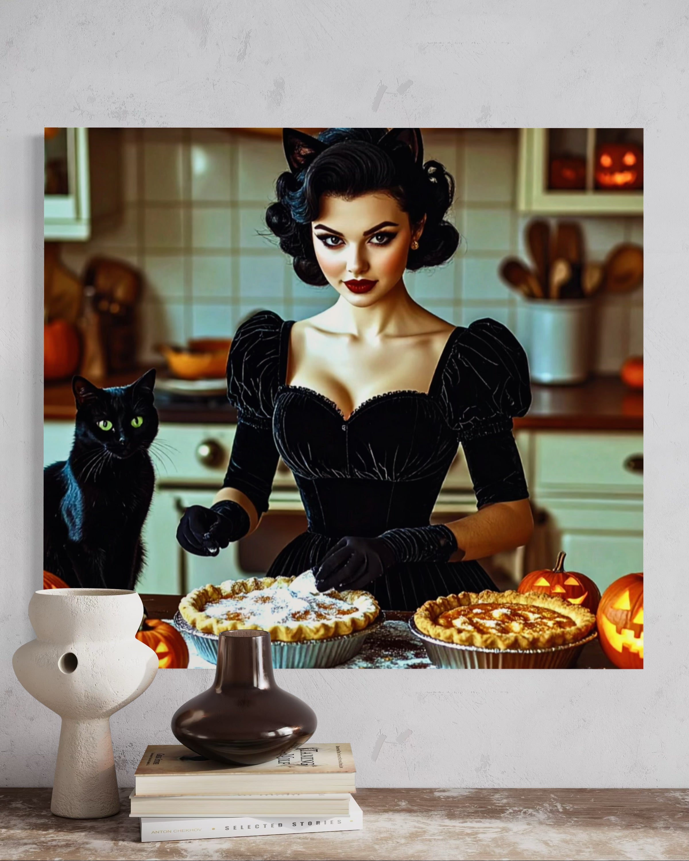 Halloween Black Cat Costume Pumpkin Pie