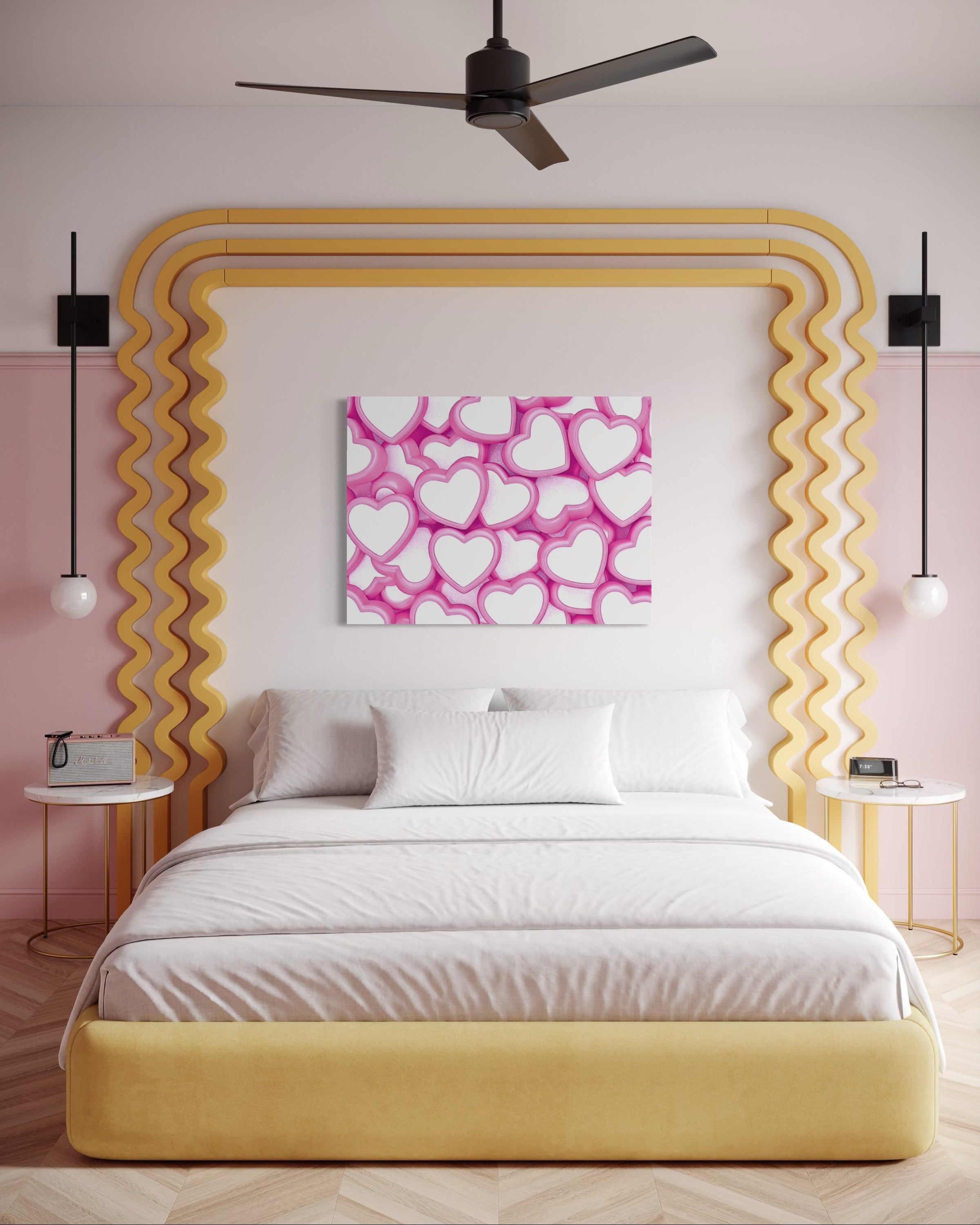 Candy Hearts Museum Print