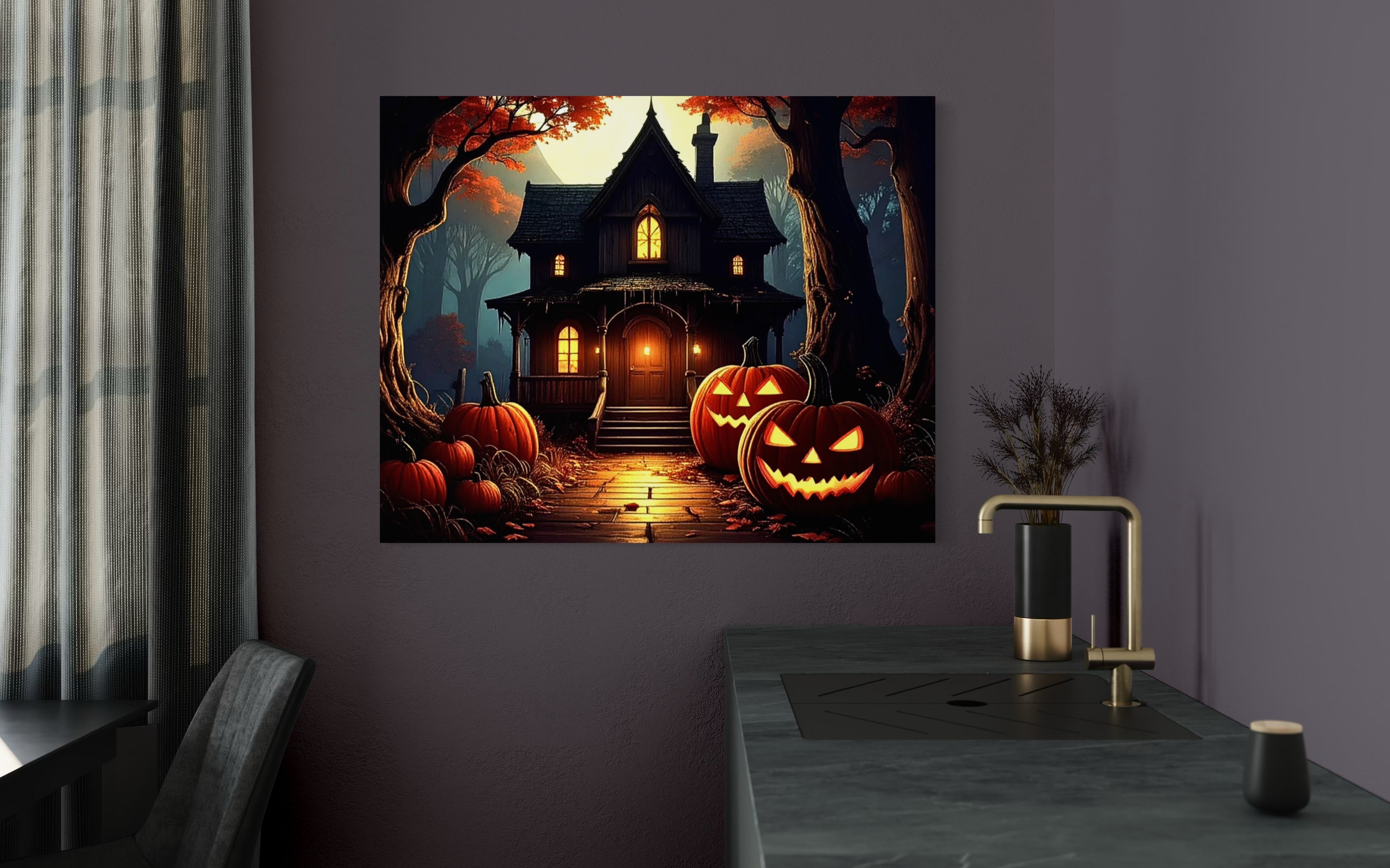 Halloween House Porch