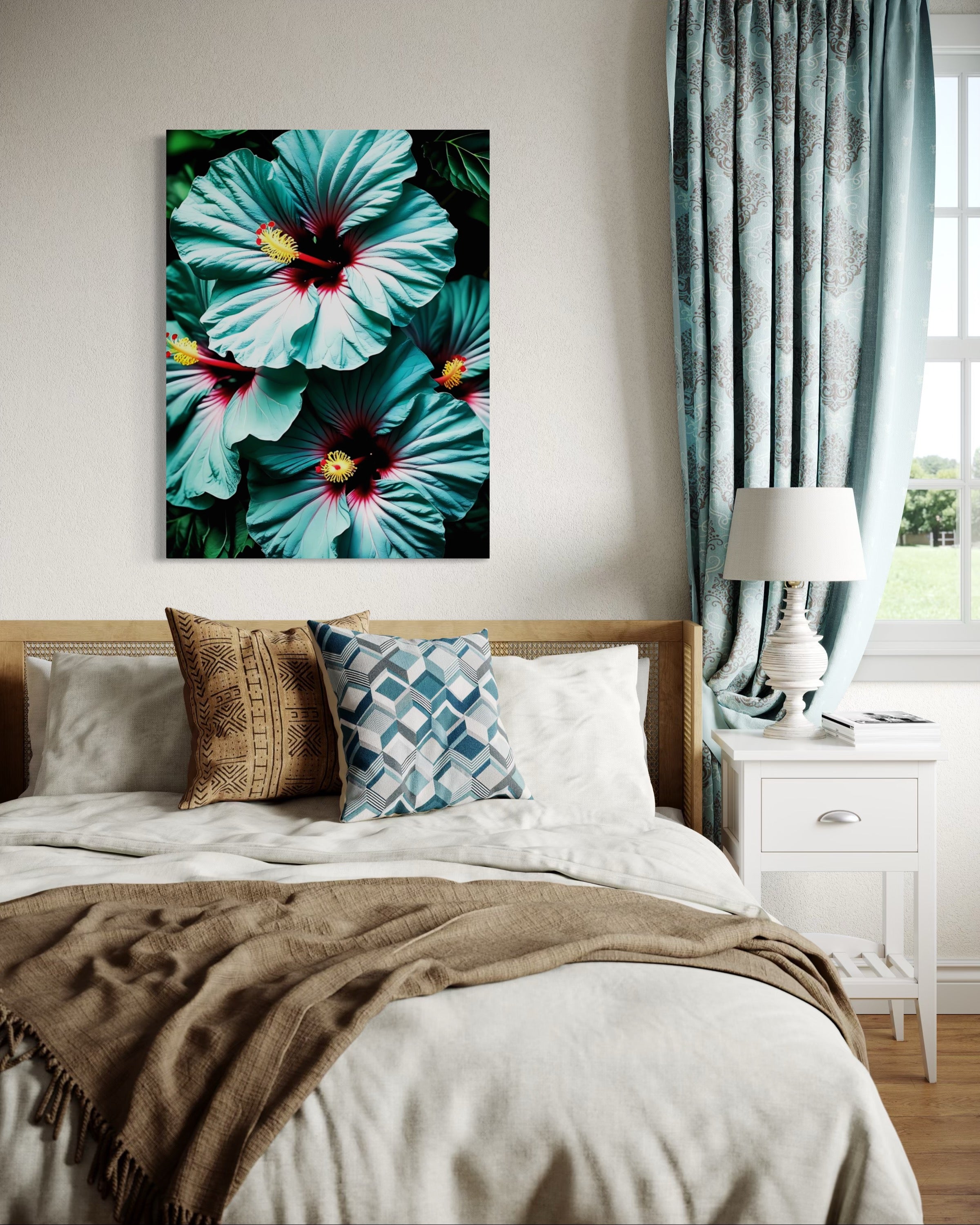 Hawaiian Blue Hibiscus Museum Print
