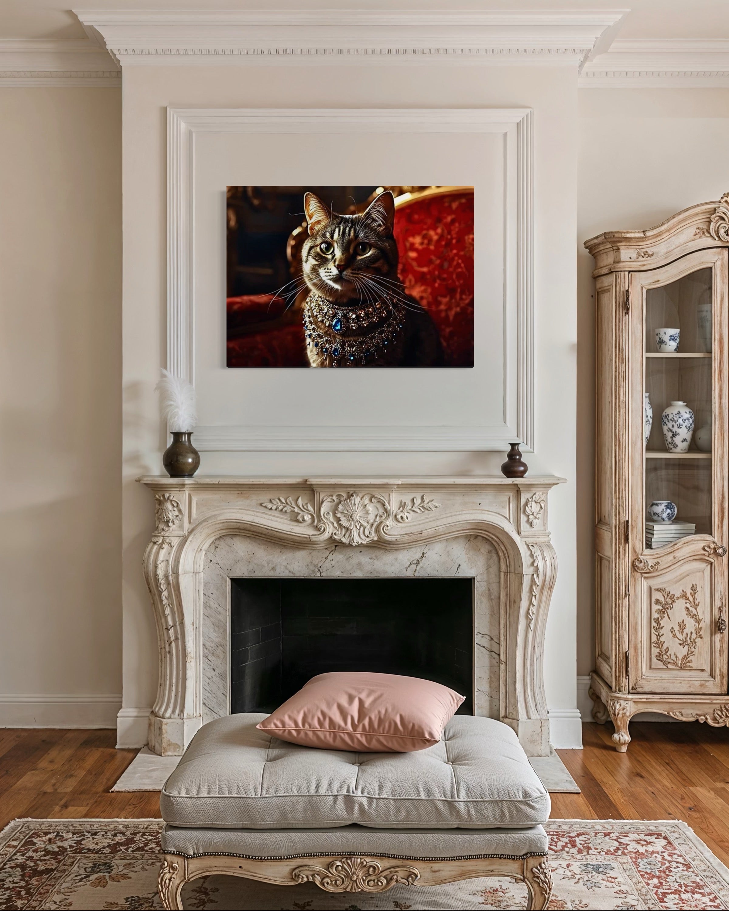 Victorian Royal Cat Portrait Museum Print