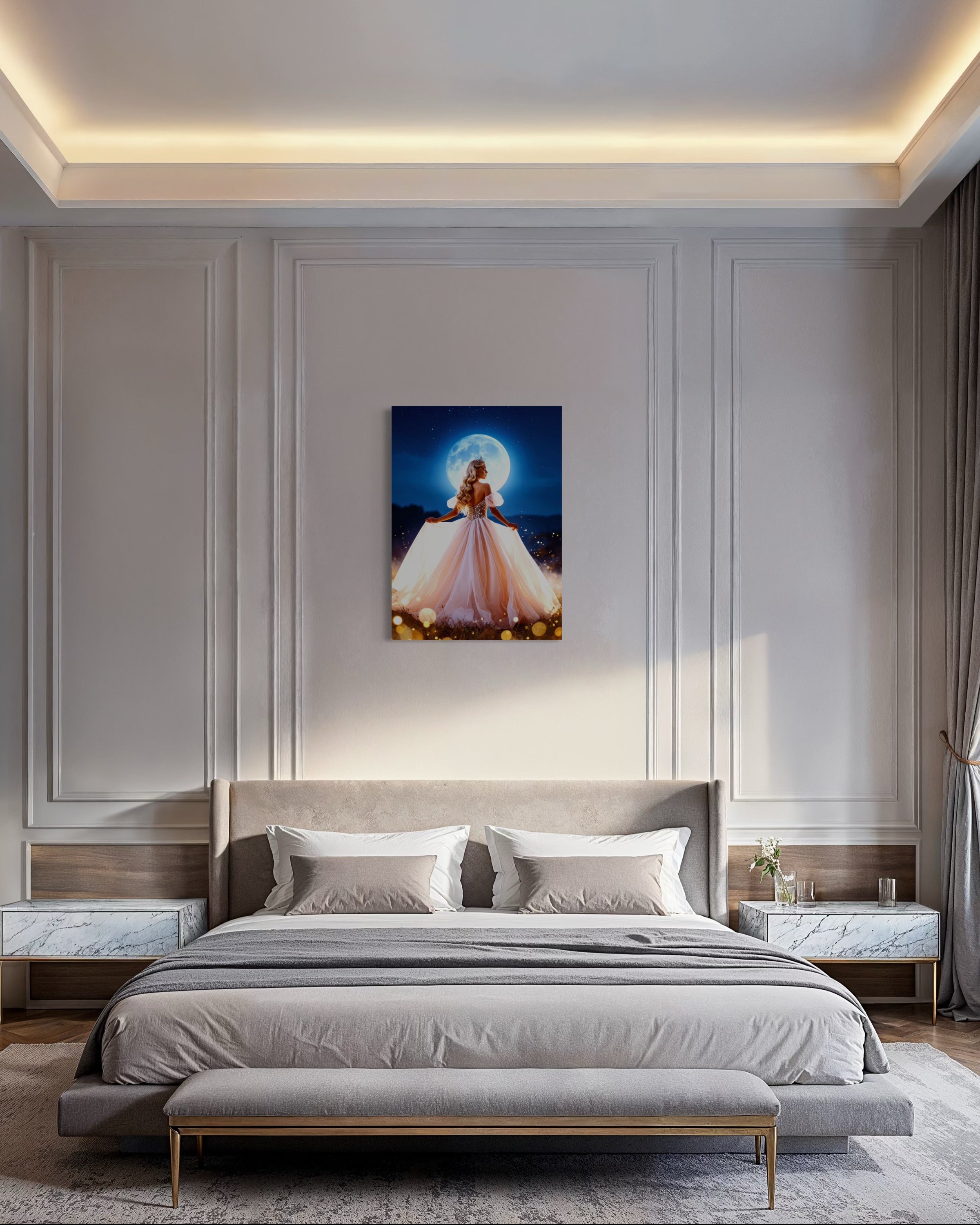 Princess in the Moonlight Museum Print