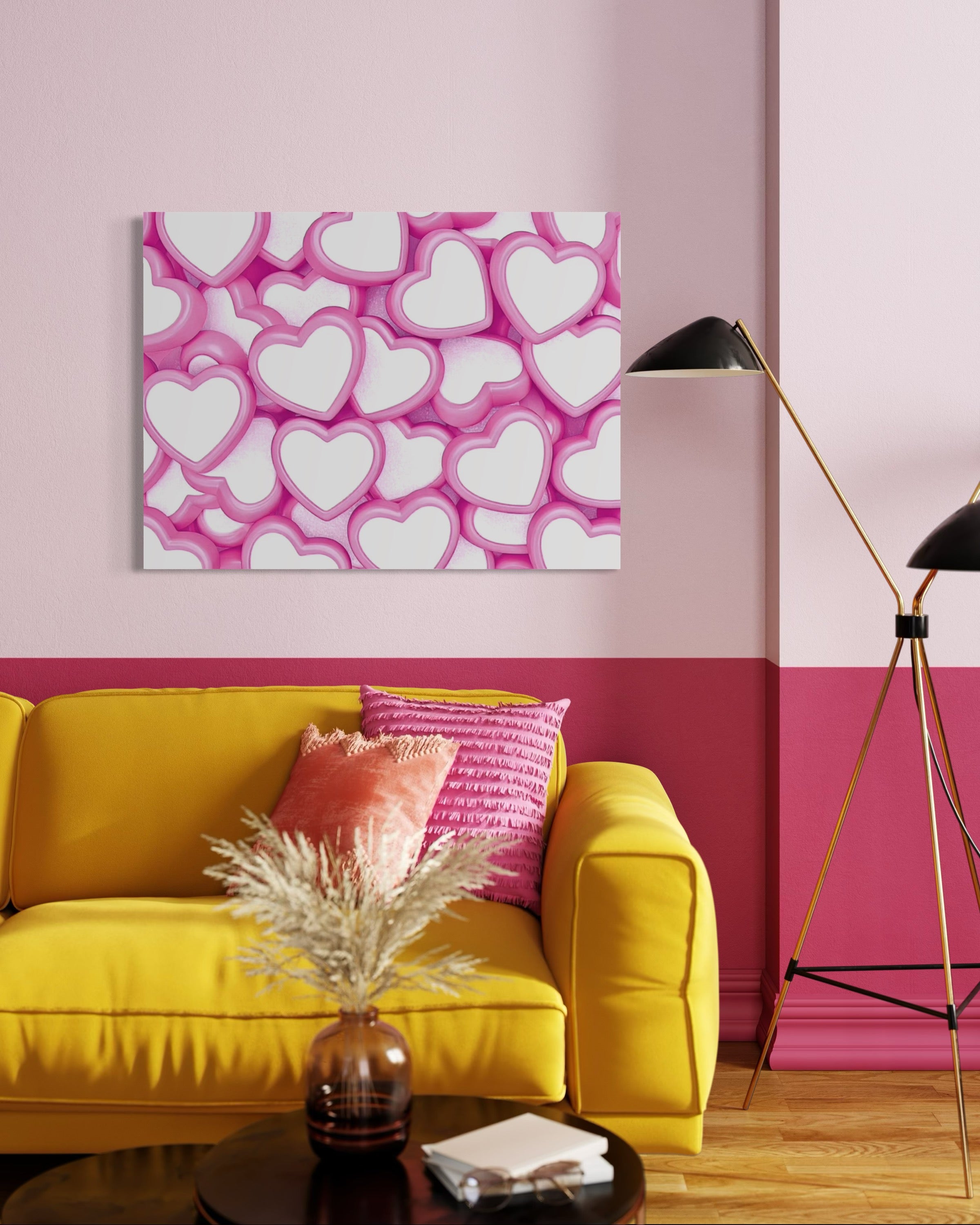 Candy Hearts Museum Print