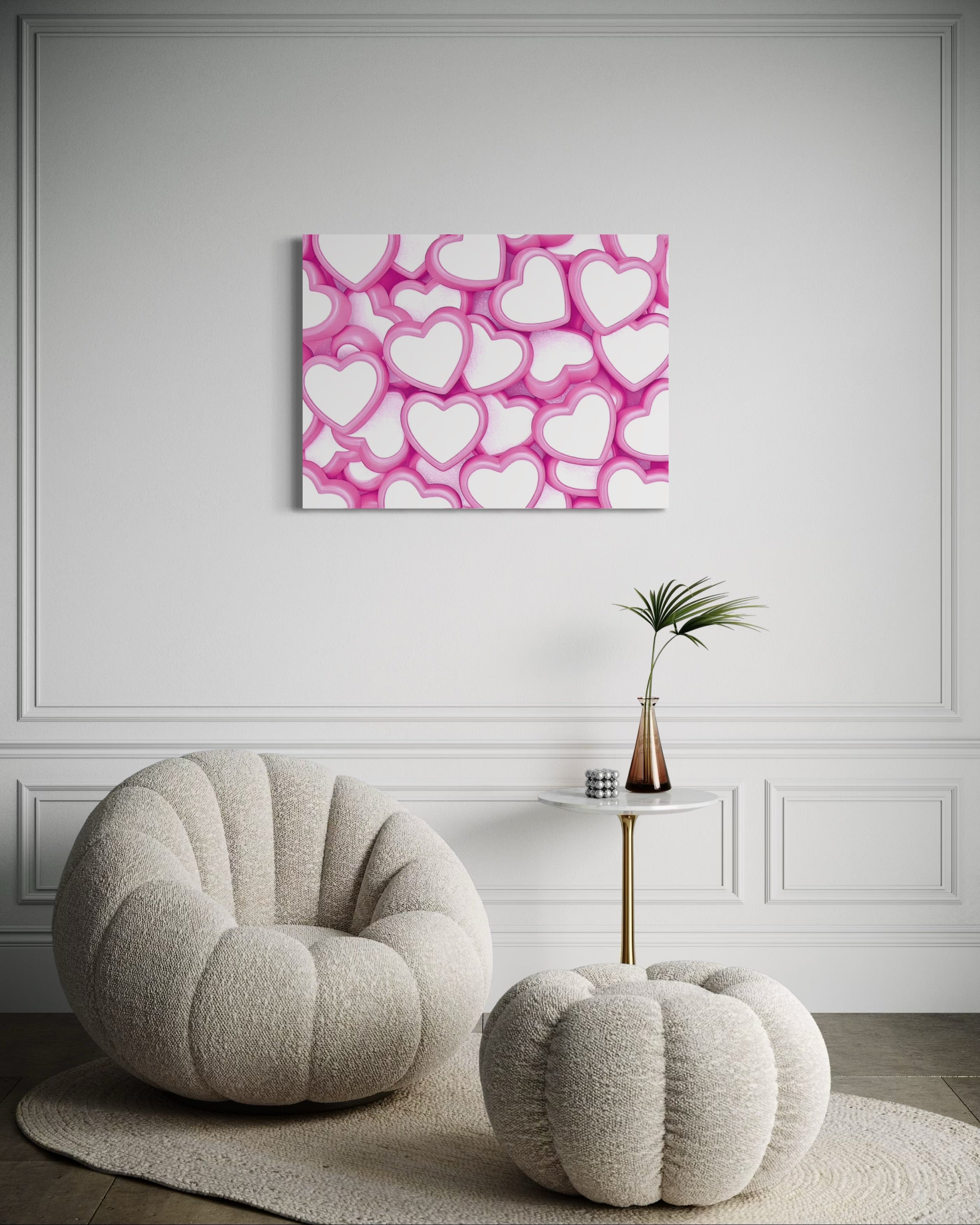Candy Hearts Museum Print