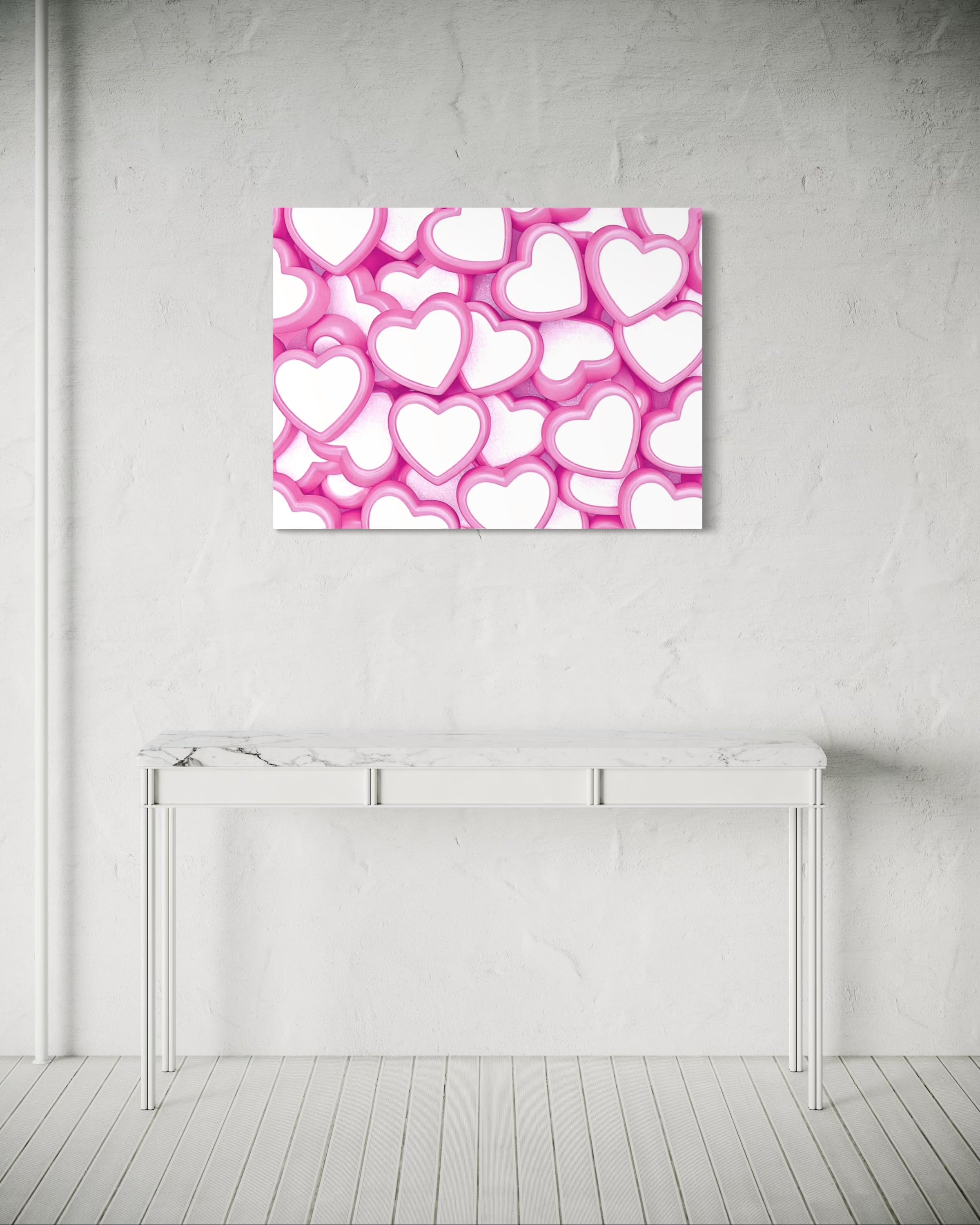 Candy Hearts Museum Print