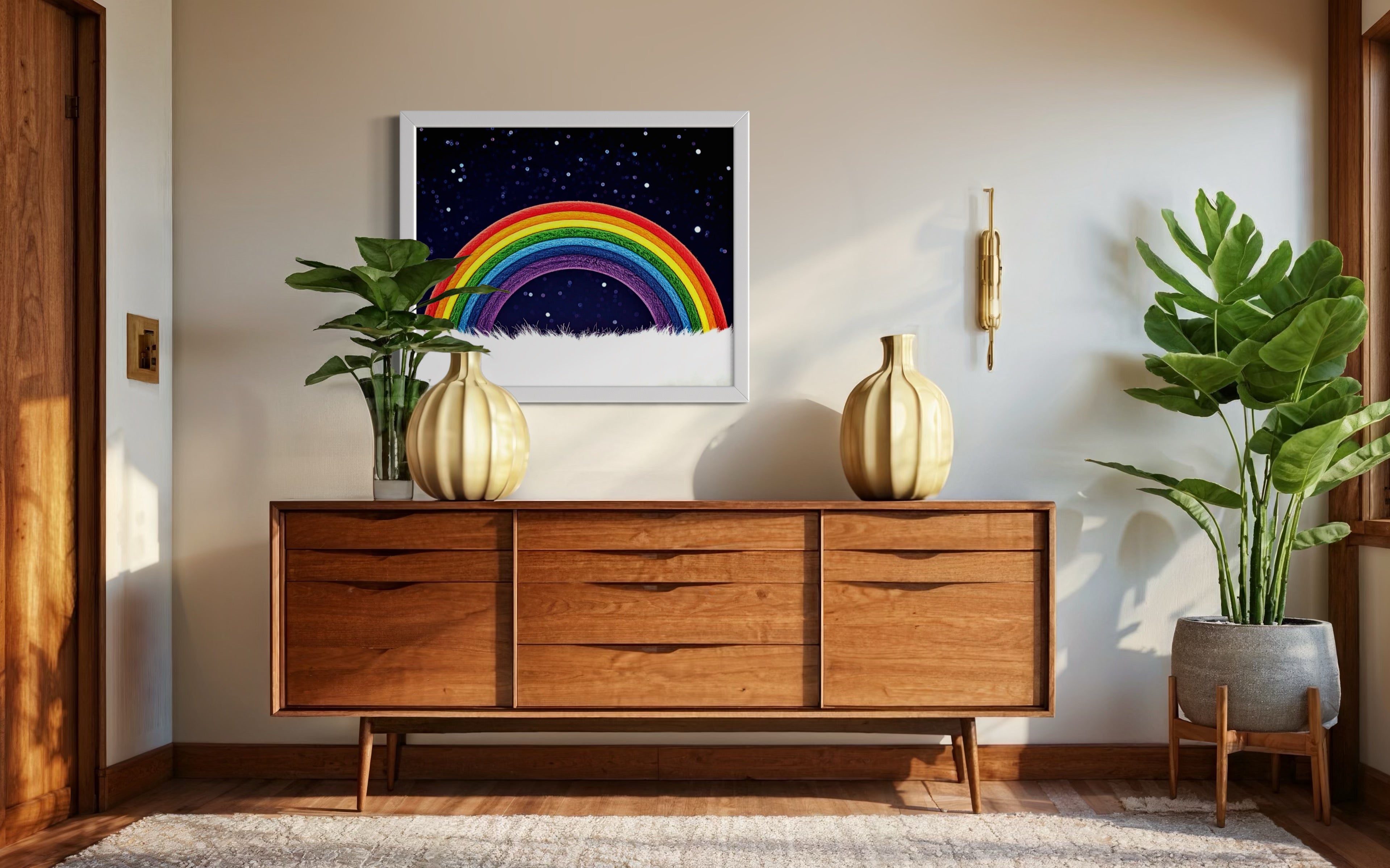 Furry Rainbow Museum Print