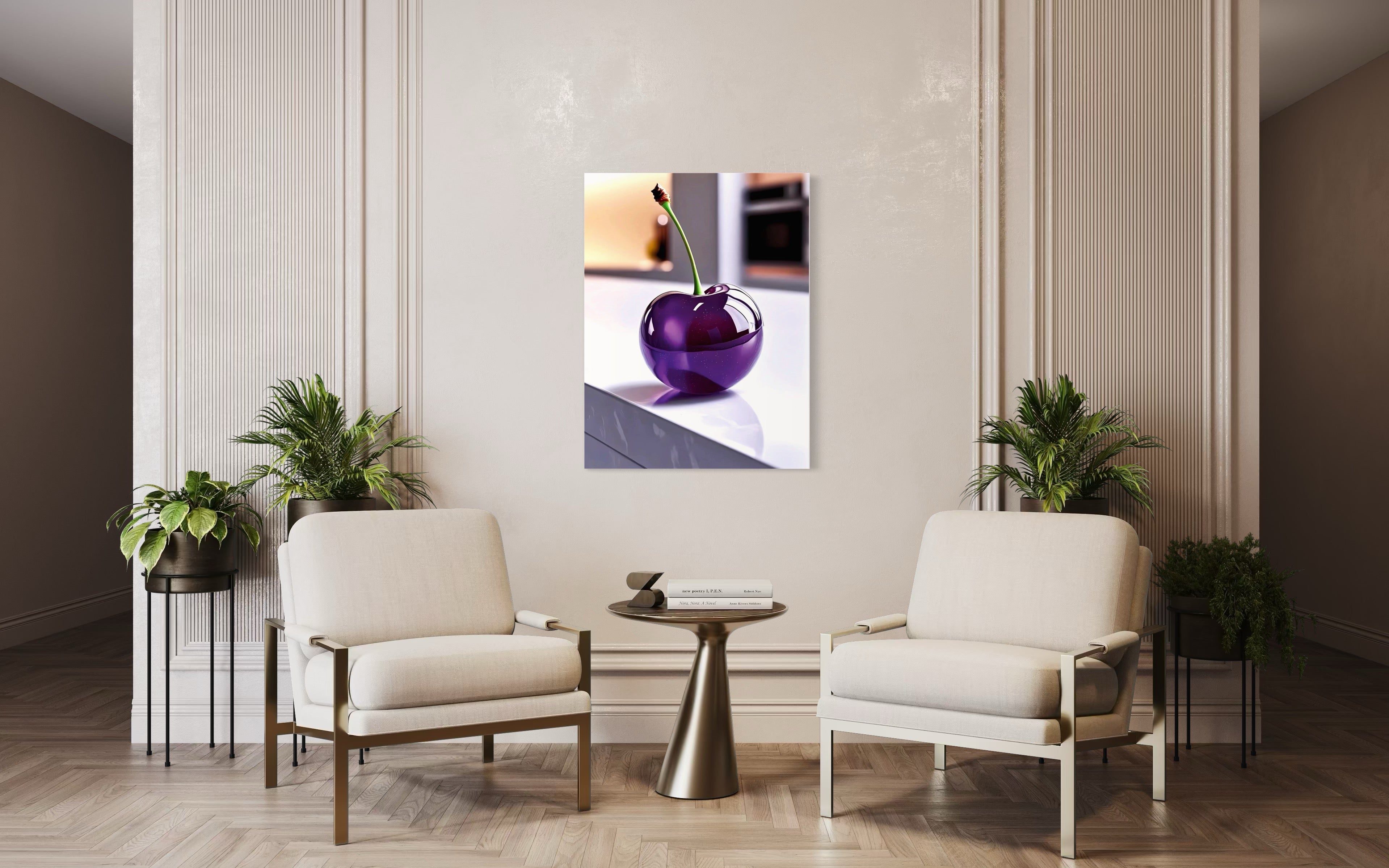 Grape Glass Cherry Museum Print