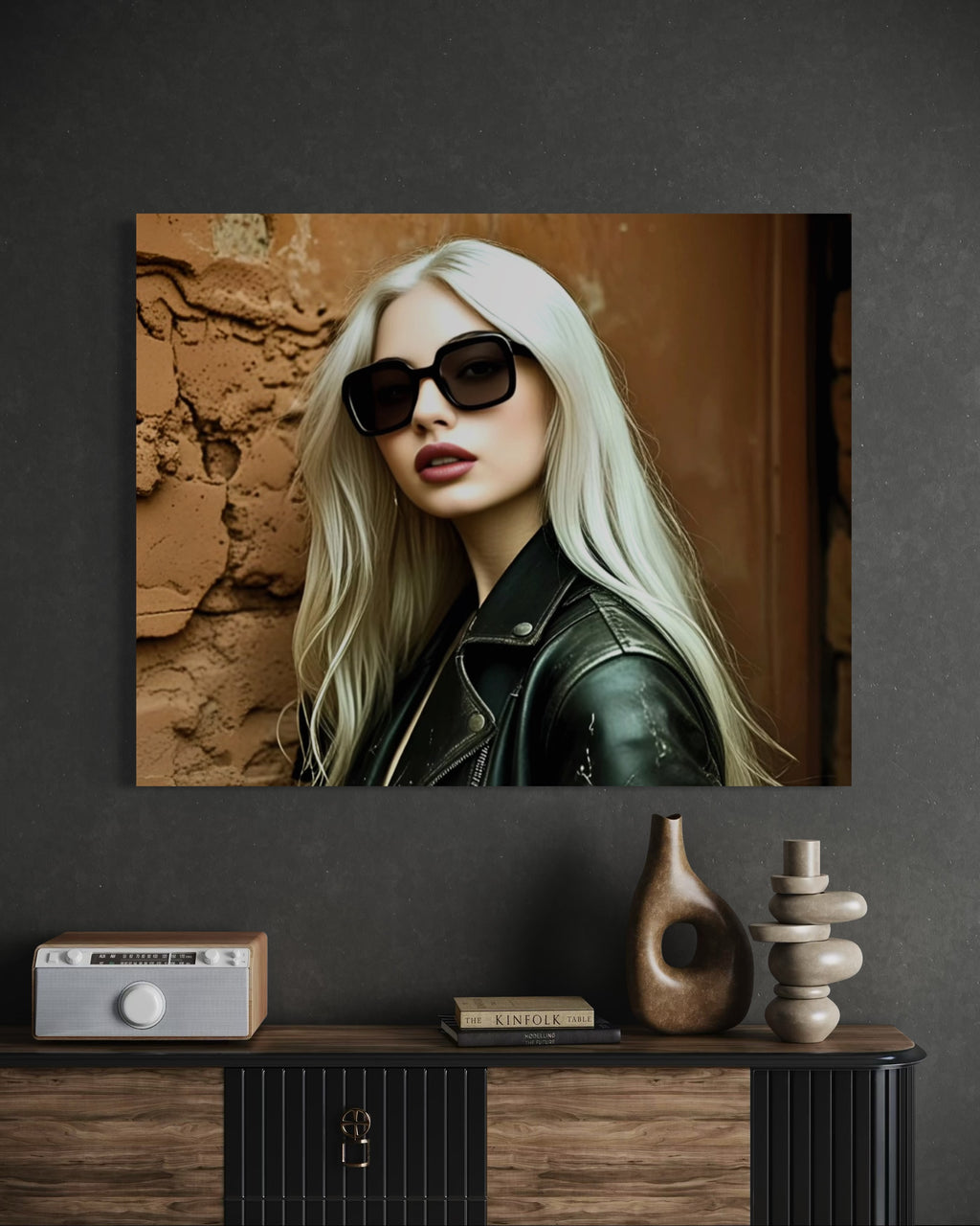 Leather Jacket Clay Wall - Blonde