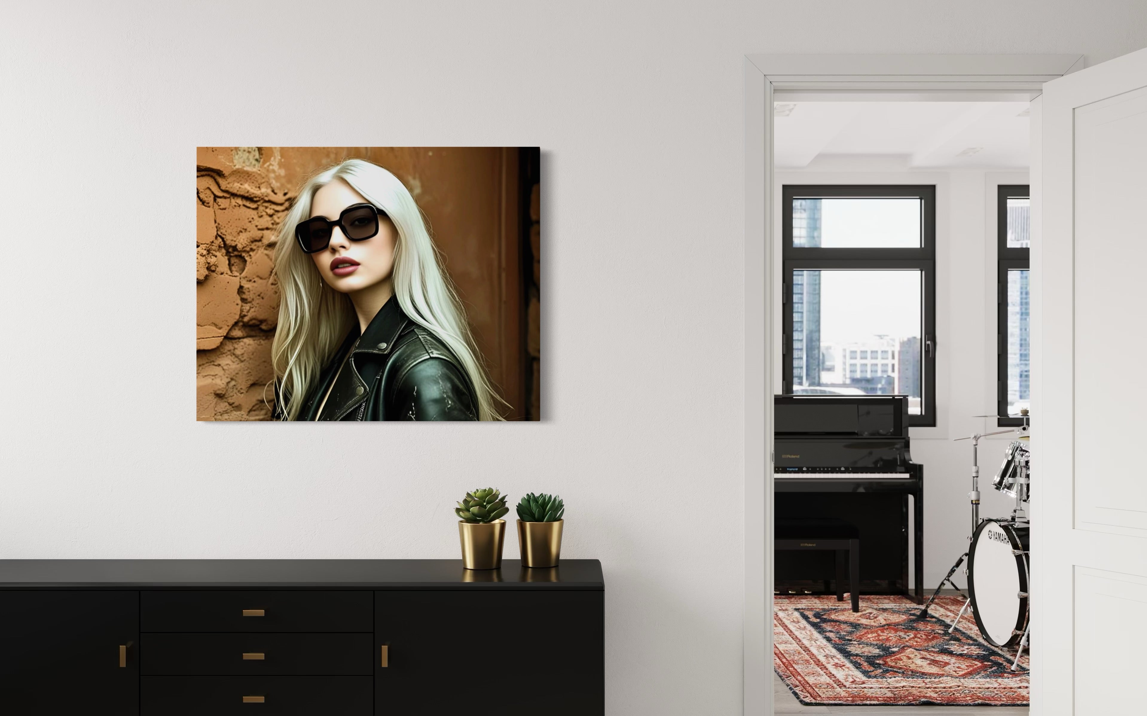 Leather Jacket Clay Wall - Blonde