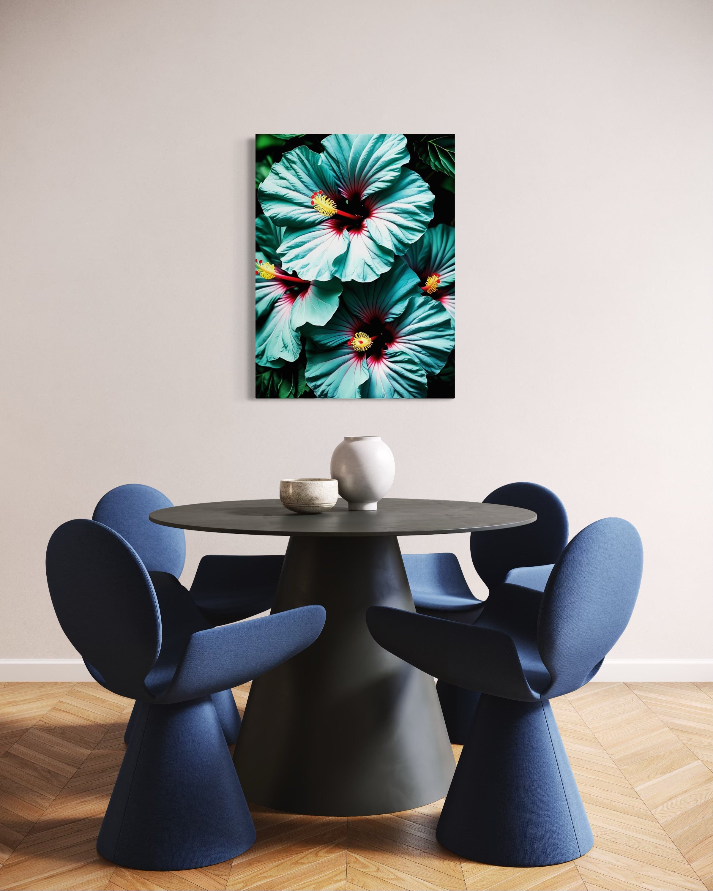 Hawaiian Blue Hibiscus Museum Print