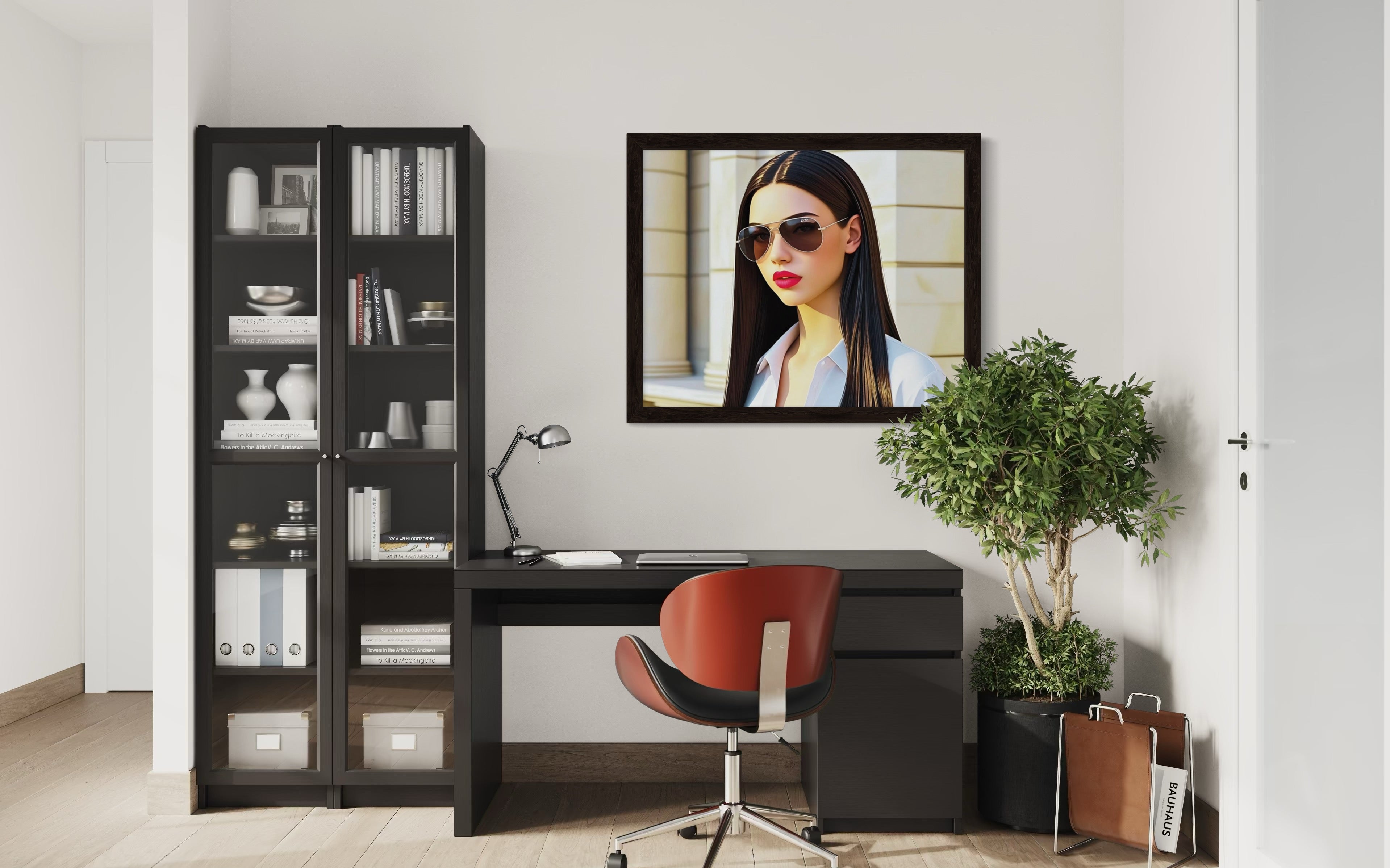 Business Babe with Sunglasses Museum Print