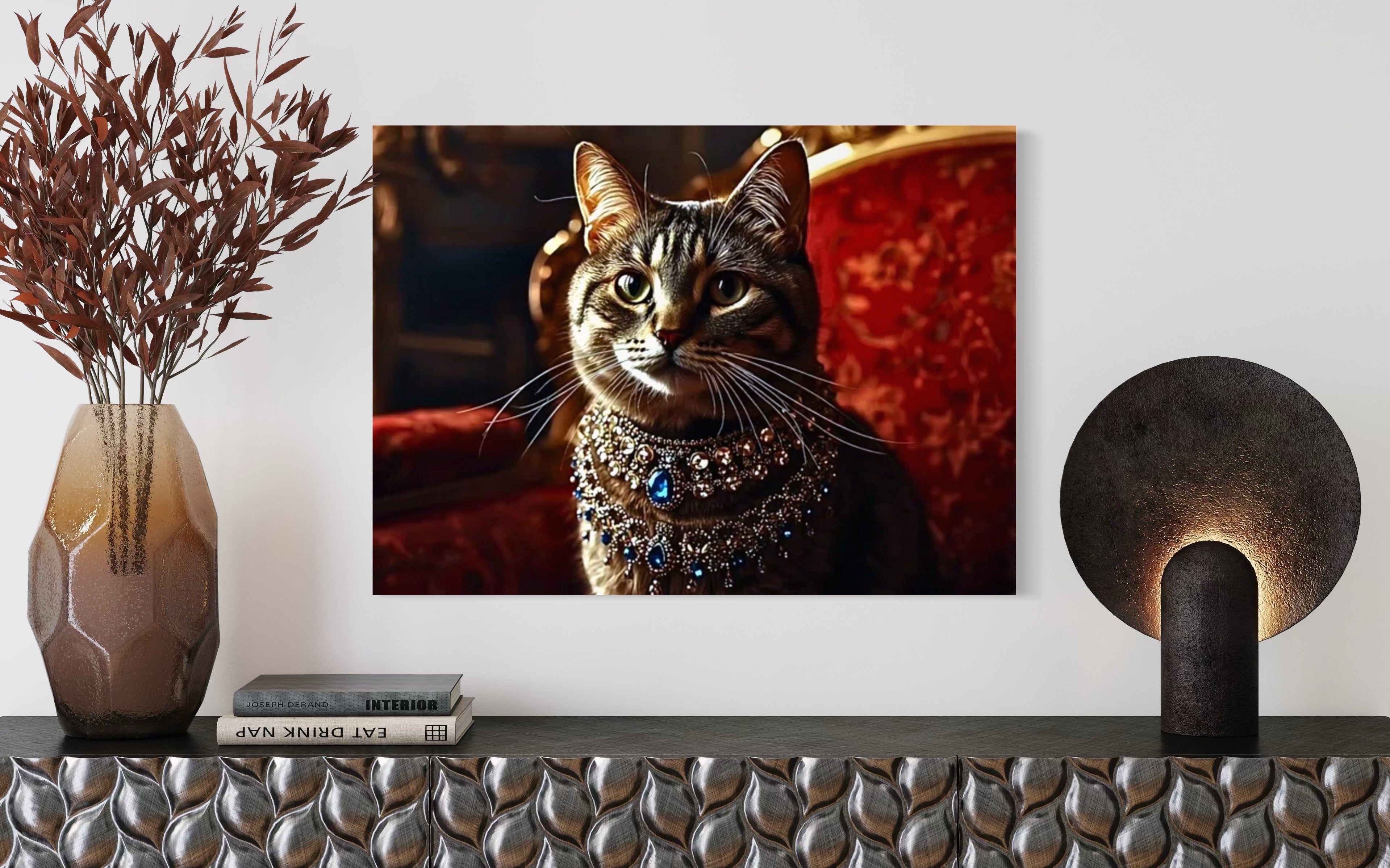 Victorian Royal Cat Portrait Museum Print