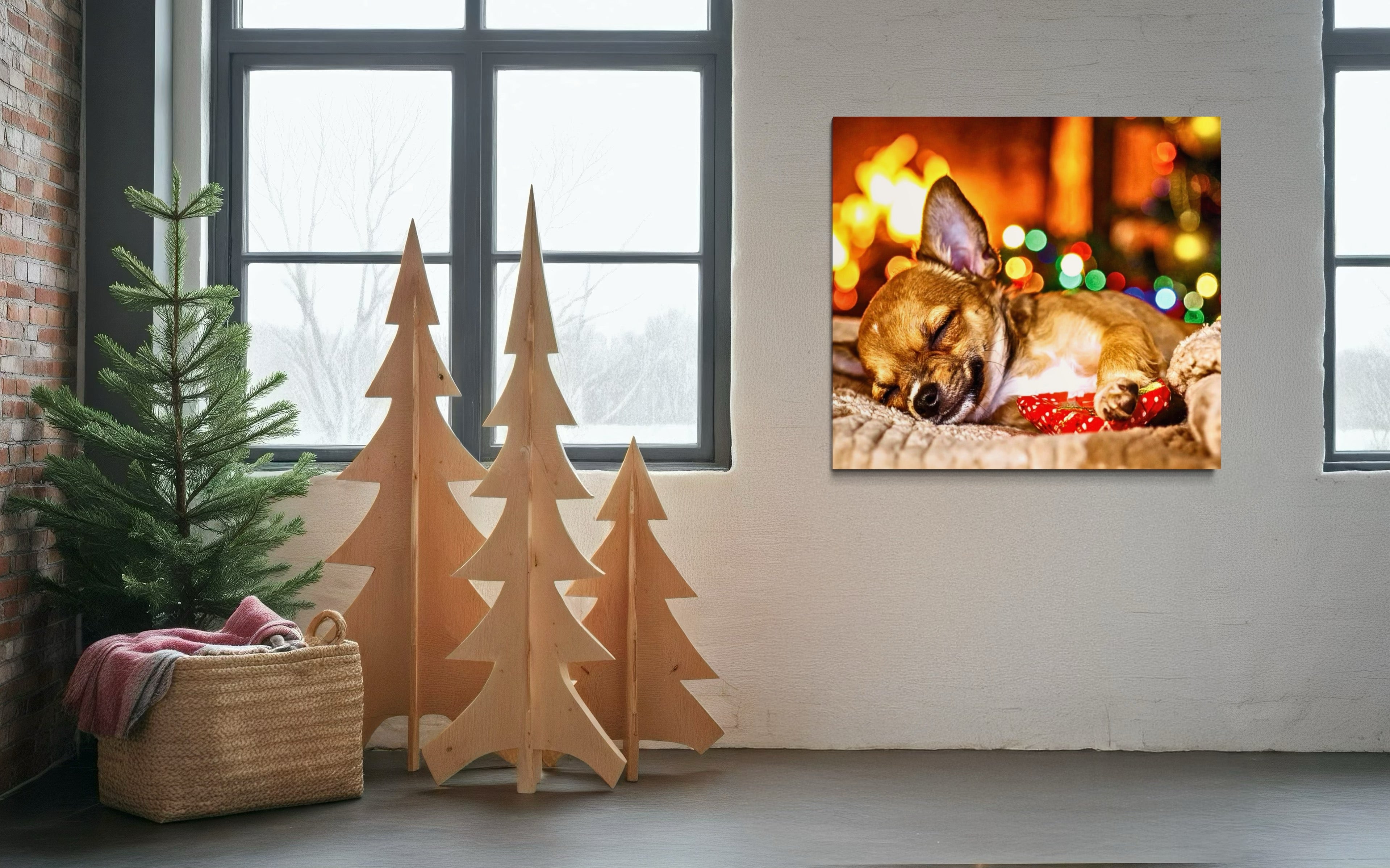 Magic Christmas Dreaming Chihuahua