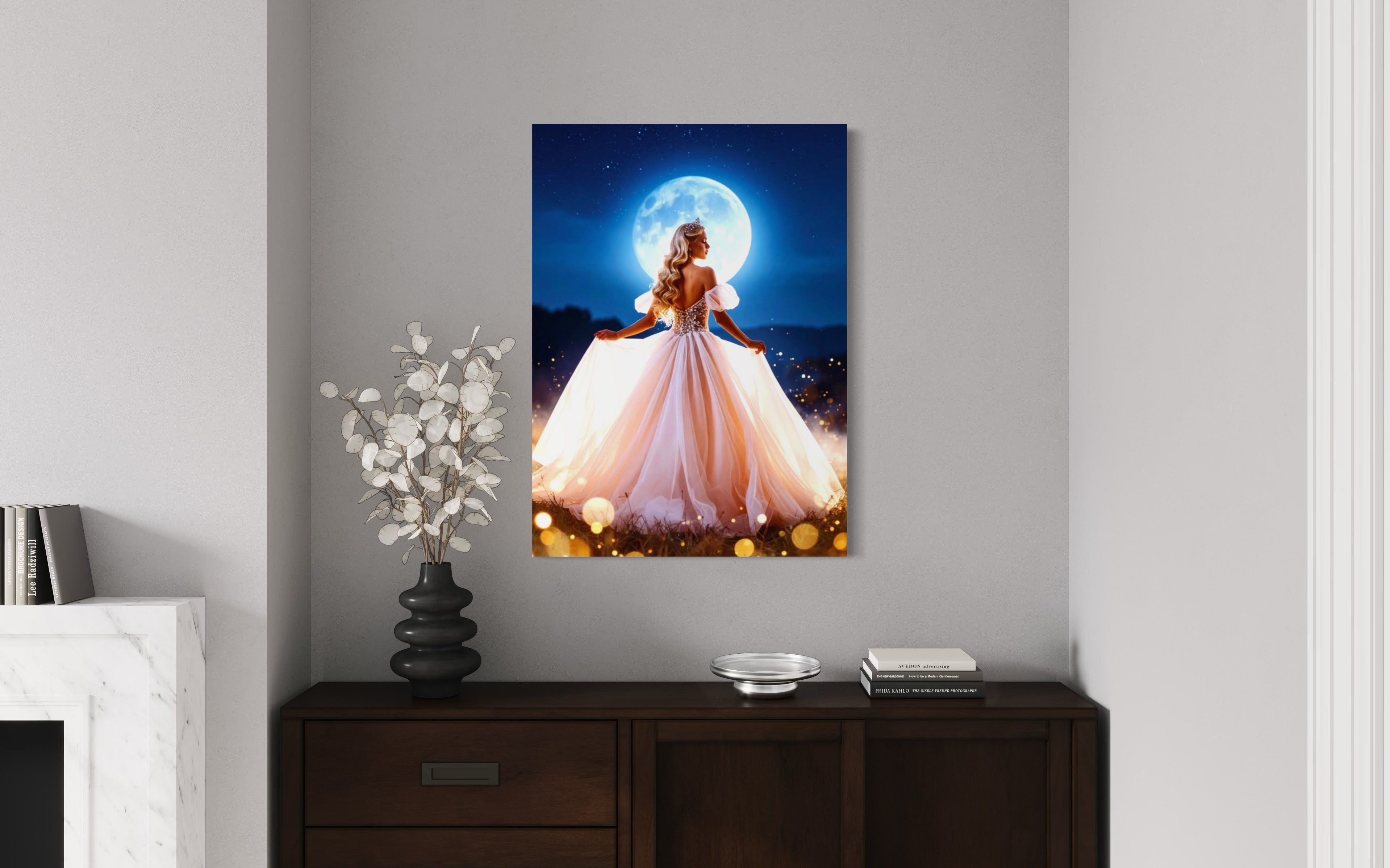 Princess in the Moonlight Museum Print