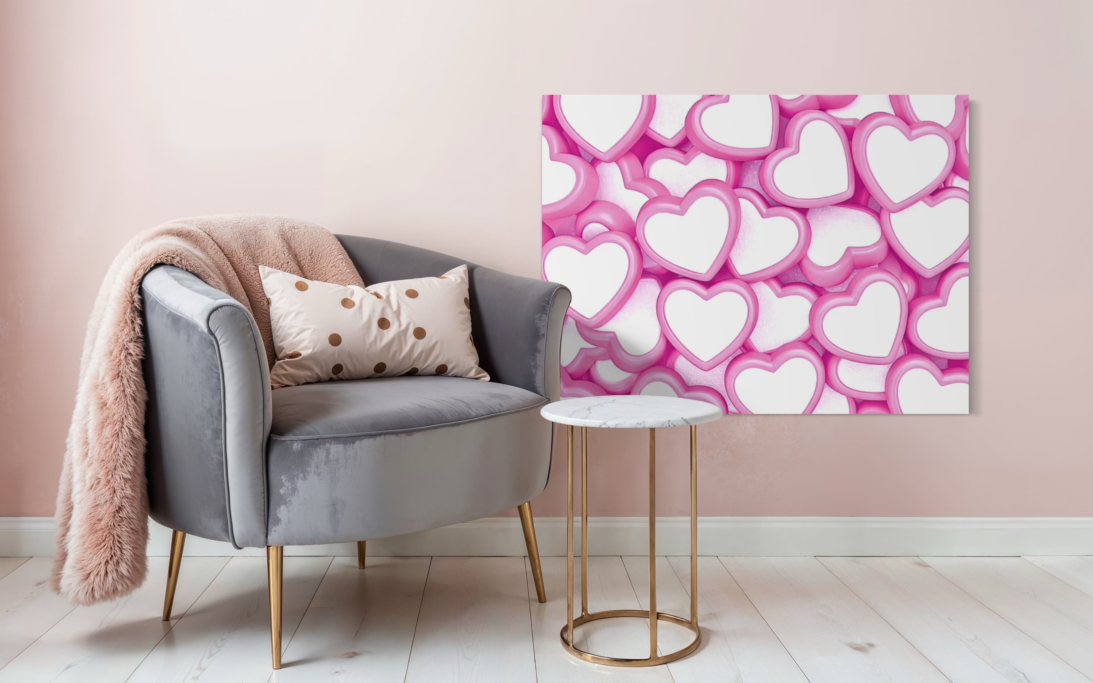 Candy Hearts Museum Print