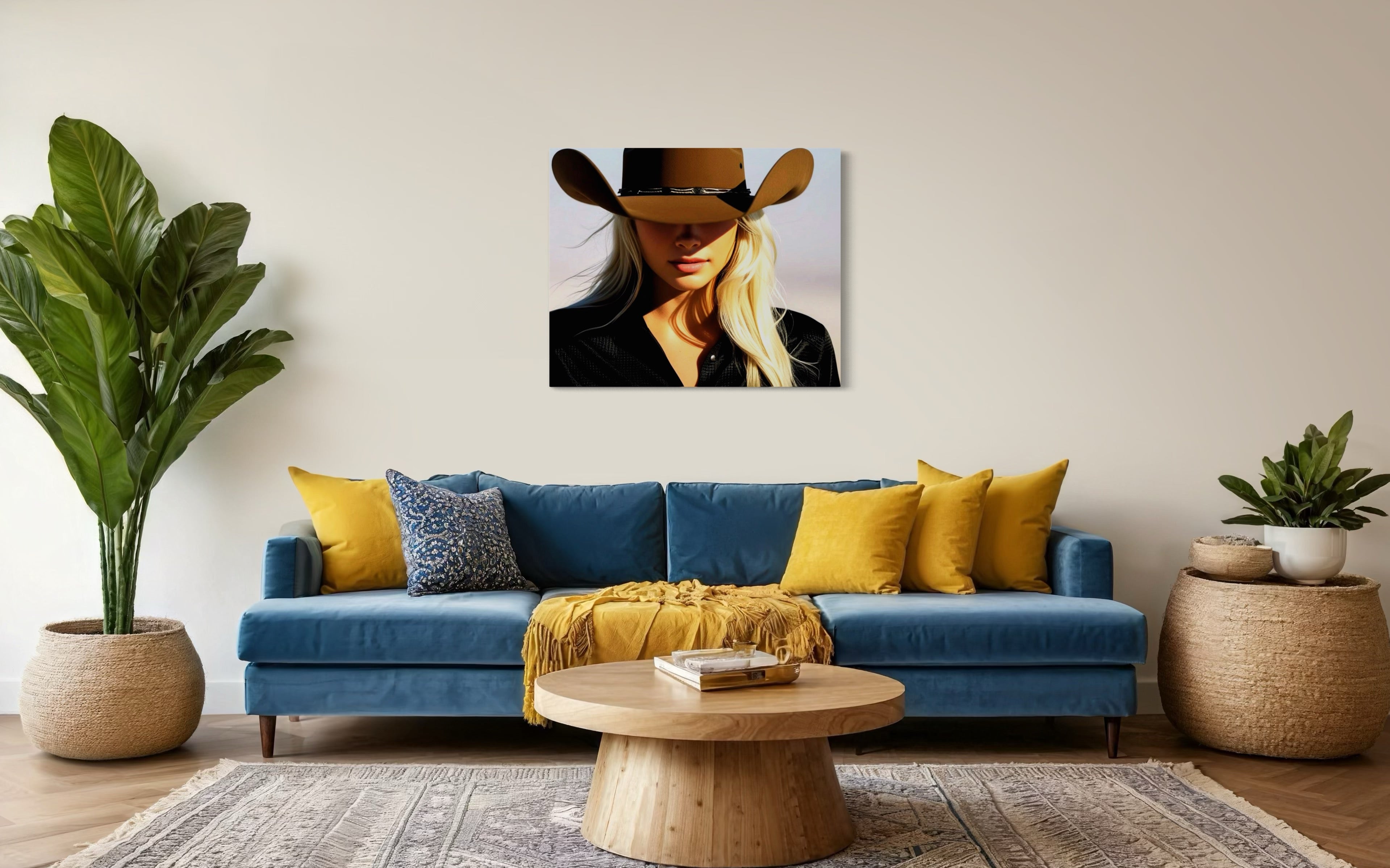 Blonde Cowgirl Museum Print