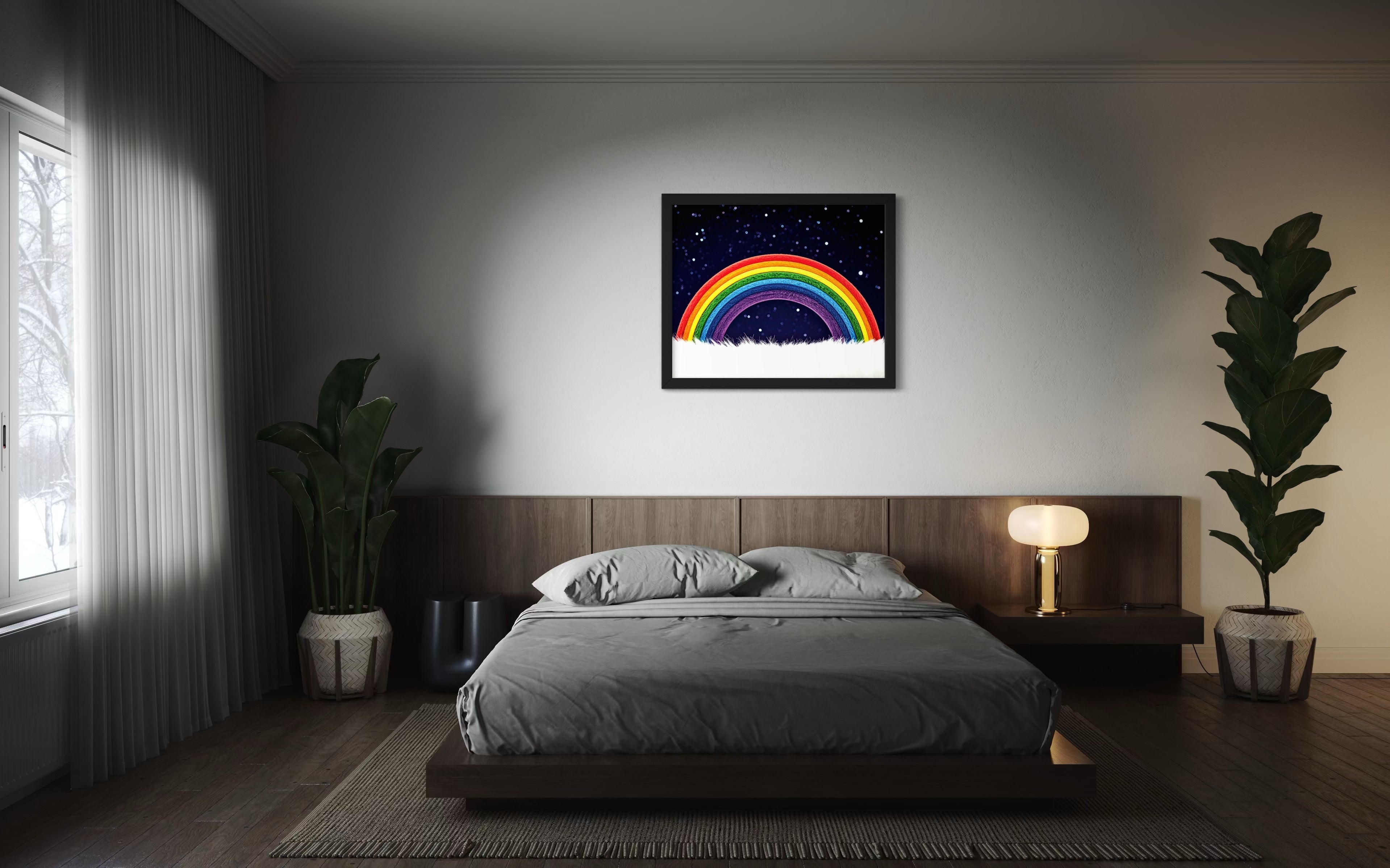 Furry Rainbow Museum Print