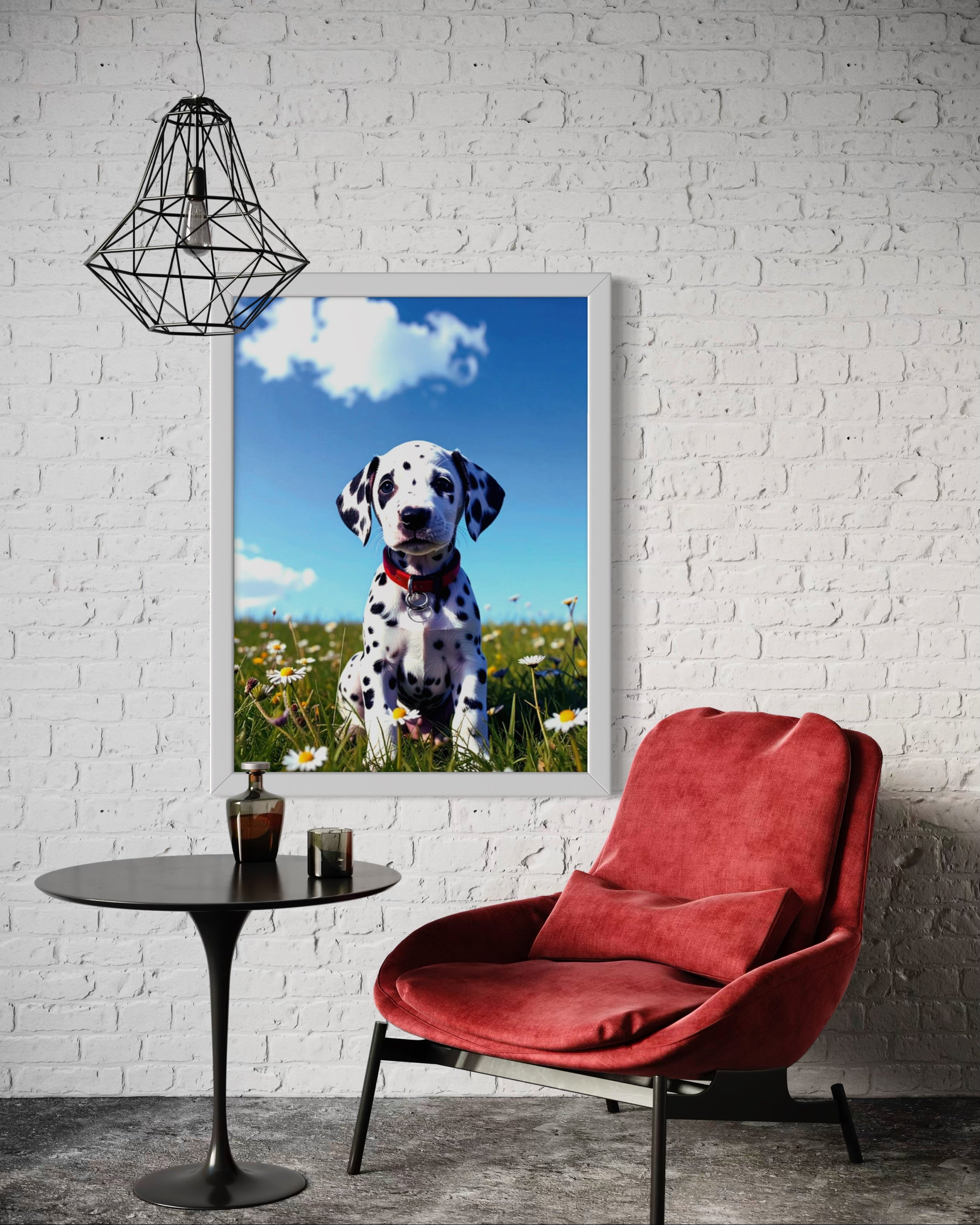 Dalmatian Puppy on a Sunny Day Museum Print