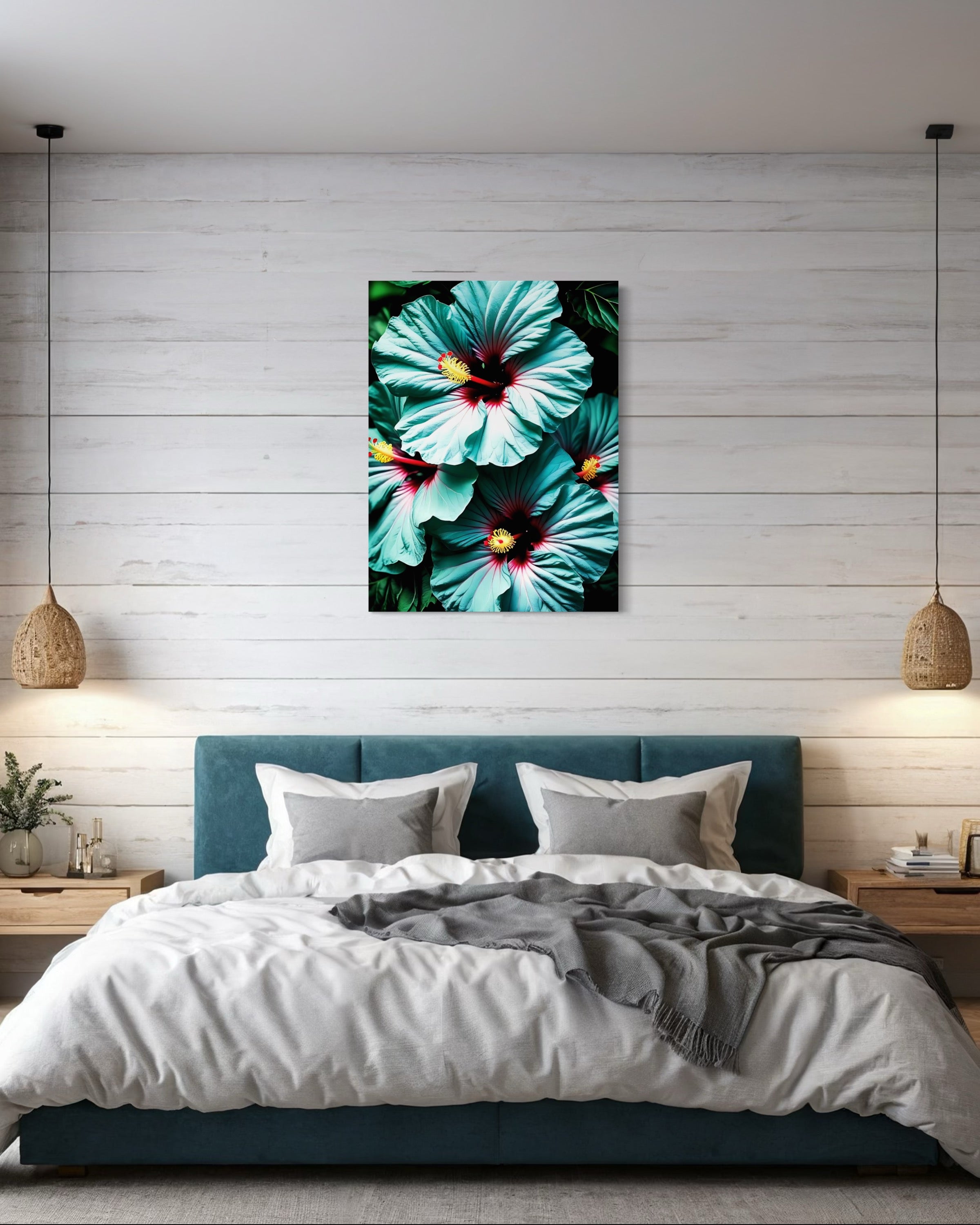 Hawaiian Blue Hibiscus Museum Print
