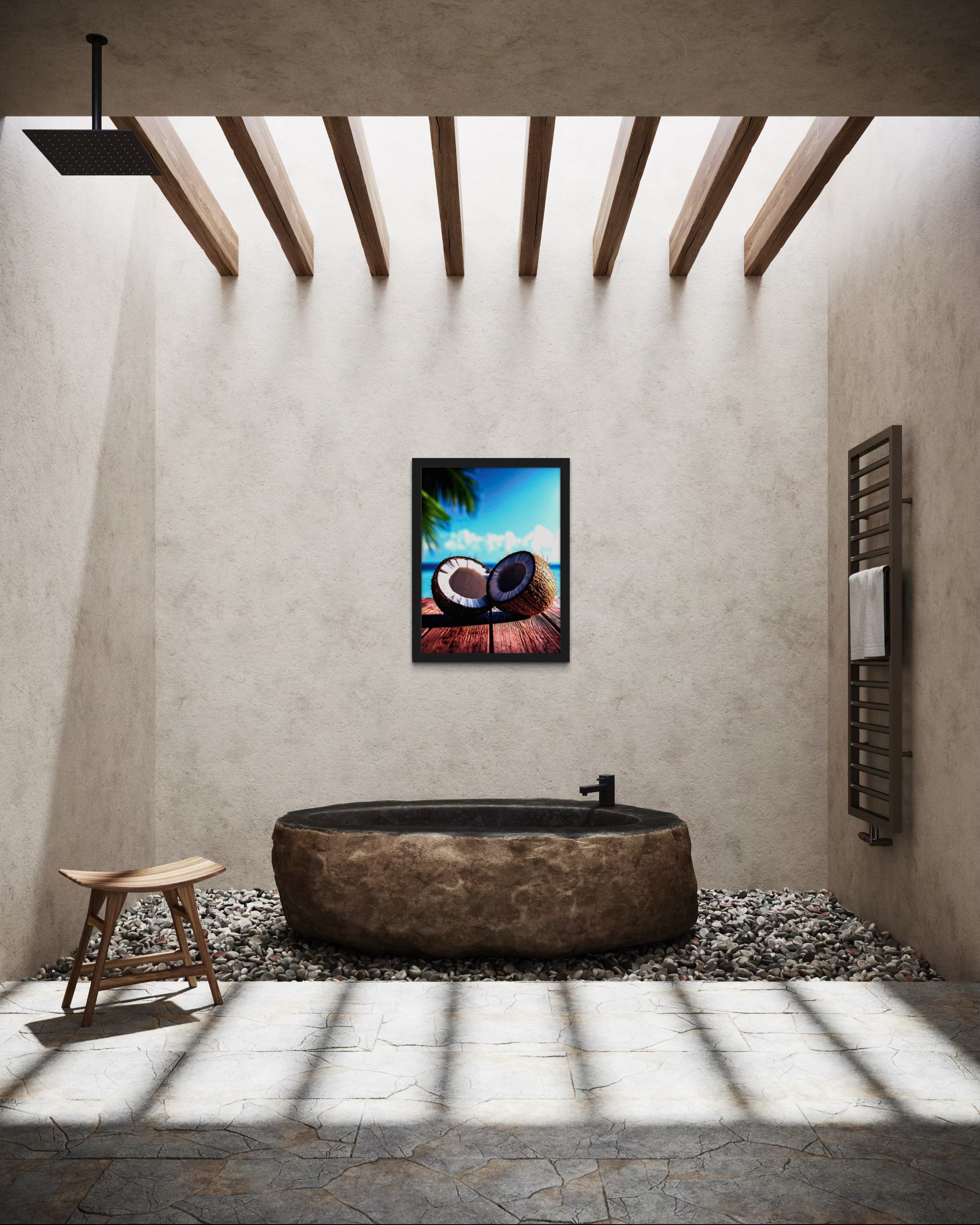 Coconuts in Paradise Museum Print