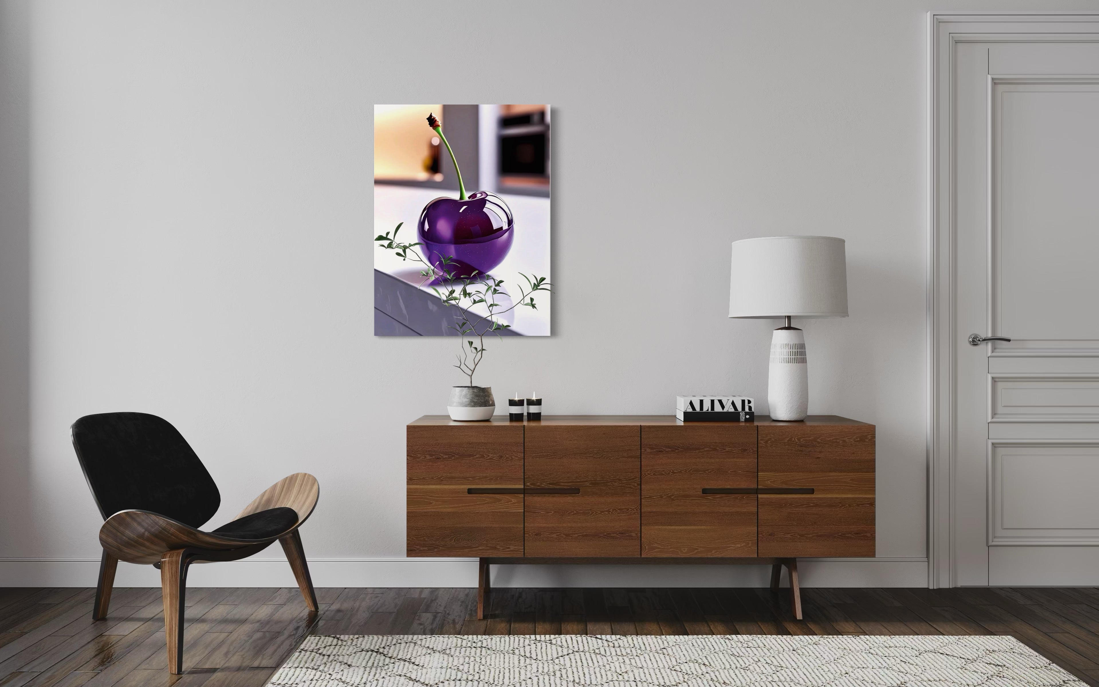 Grape Glass Cherry Museum Print