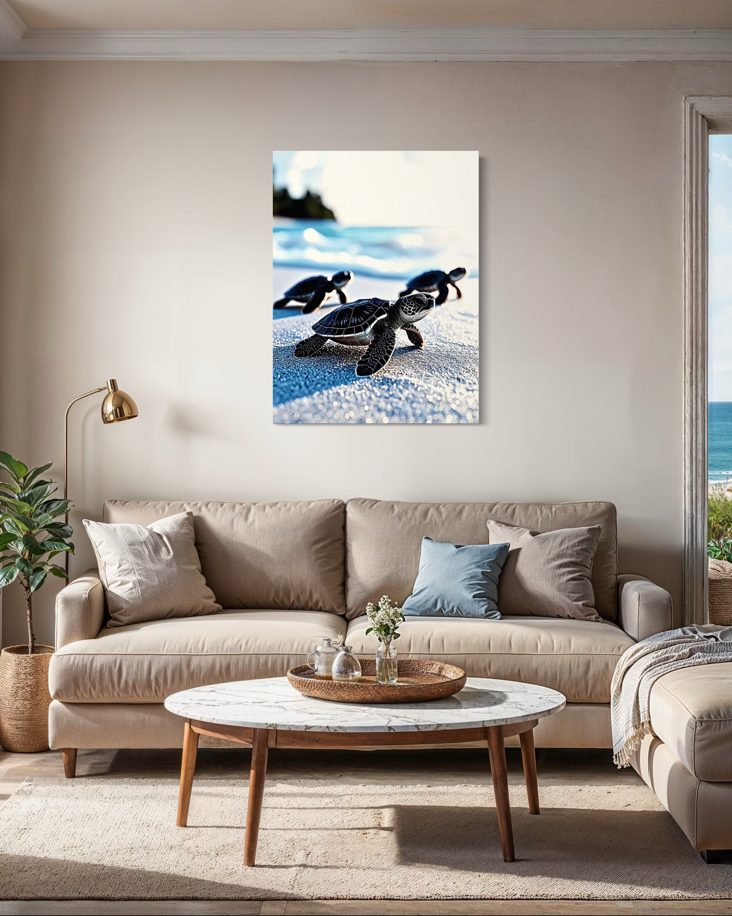 Baby Sea Turtles Museum Print