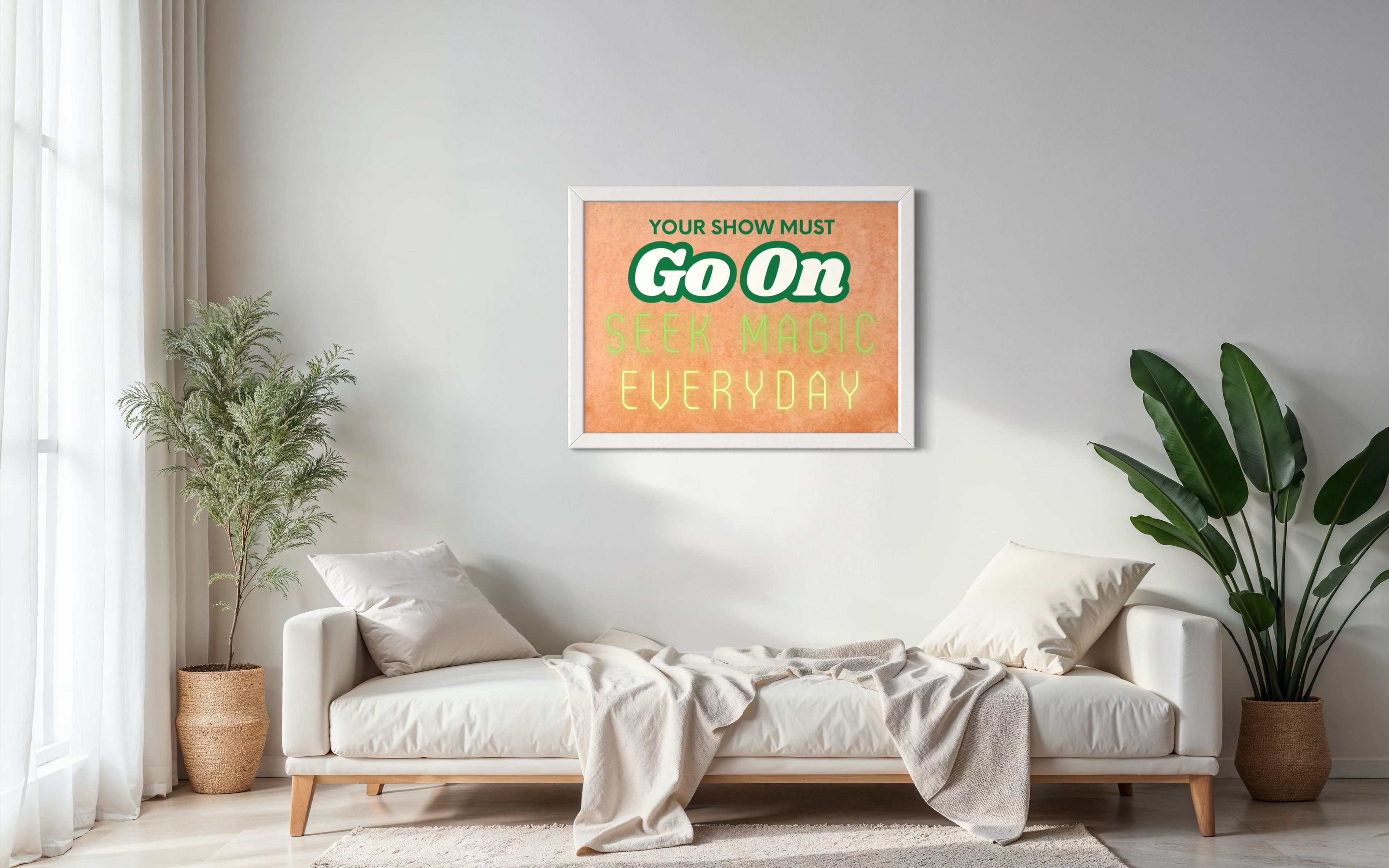 Your show must go on Poster
