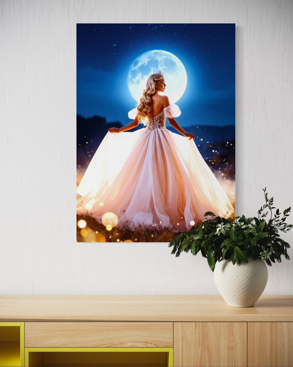 Princess in the Moonlight Museum Print