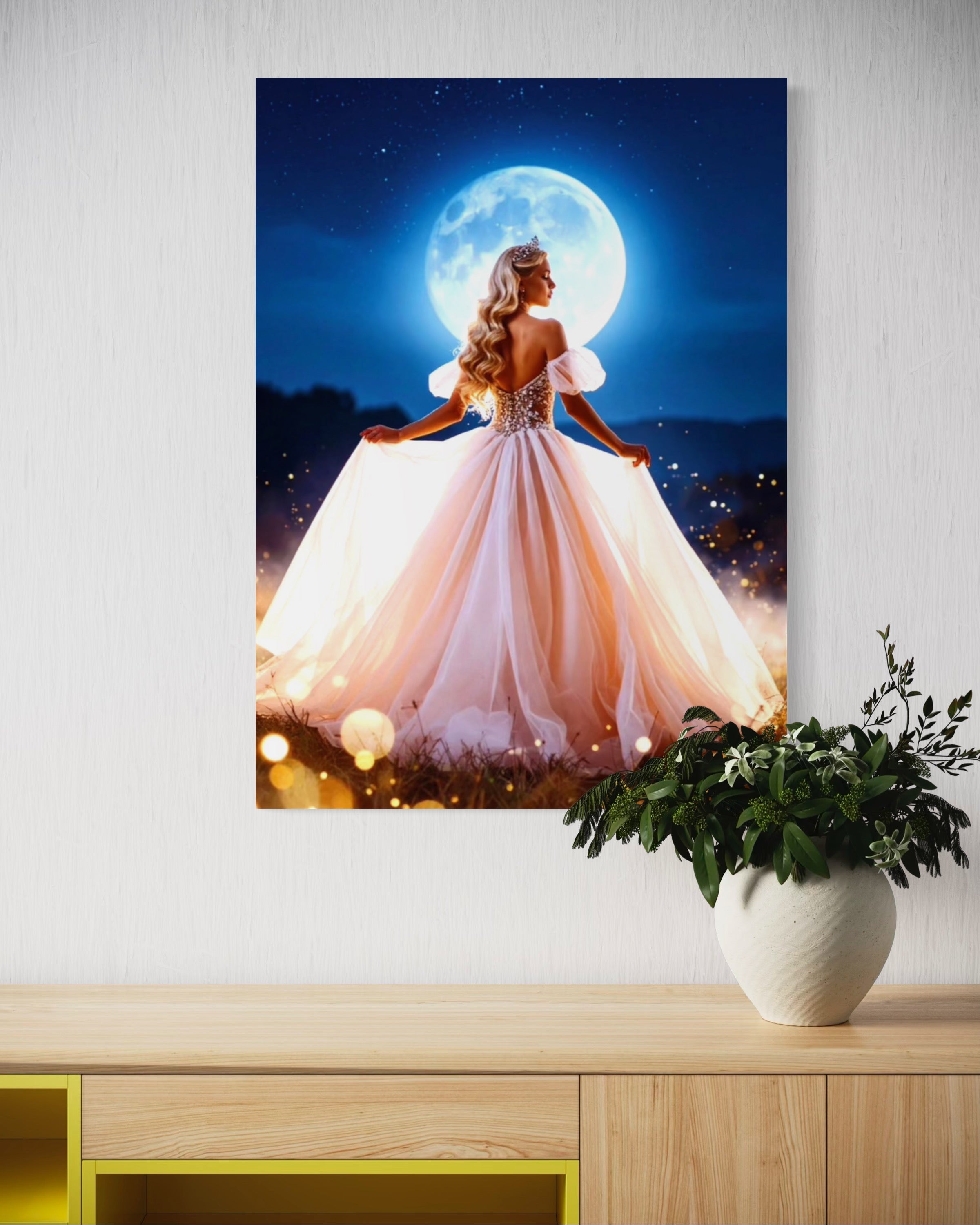 Princess in the Moonlight Museum Print
