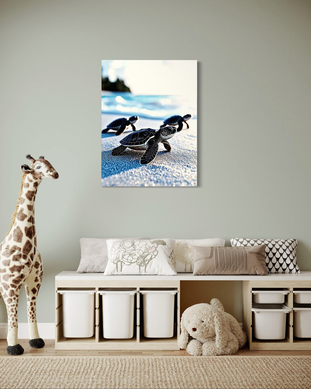 Baby Sea Turtles Museum Print