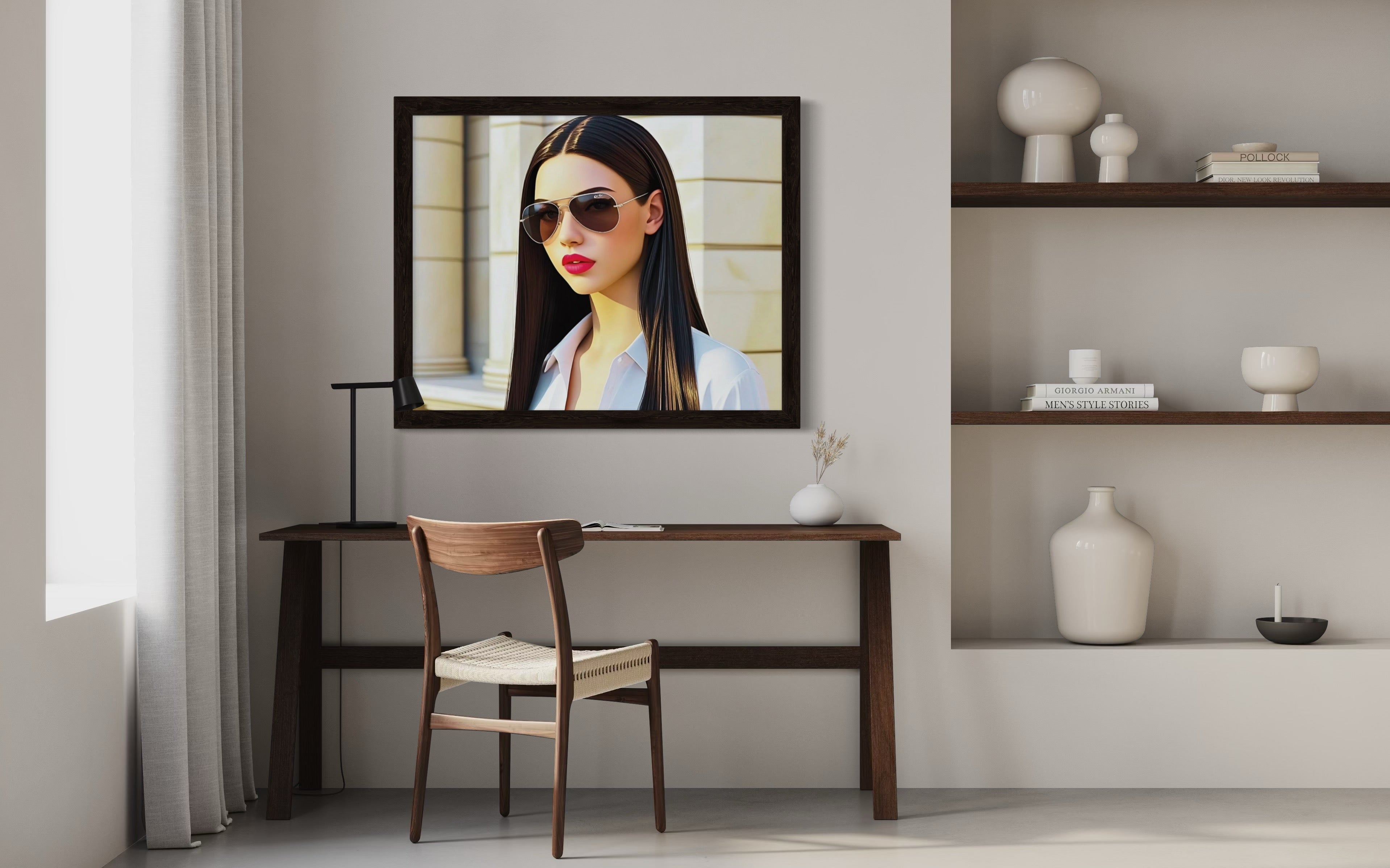 Business Babe with Sunglasses Museum Print
