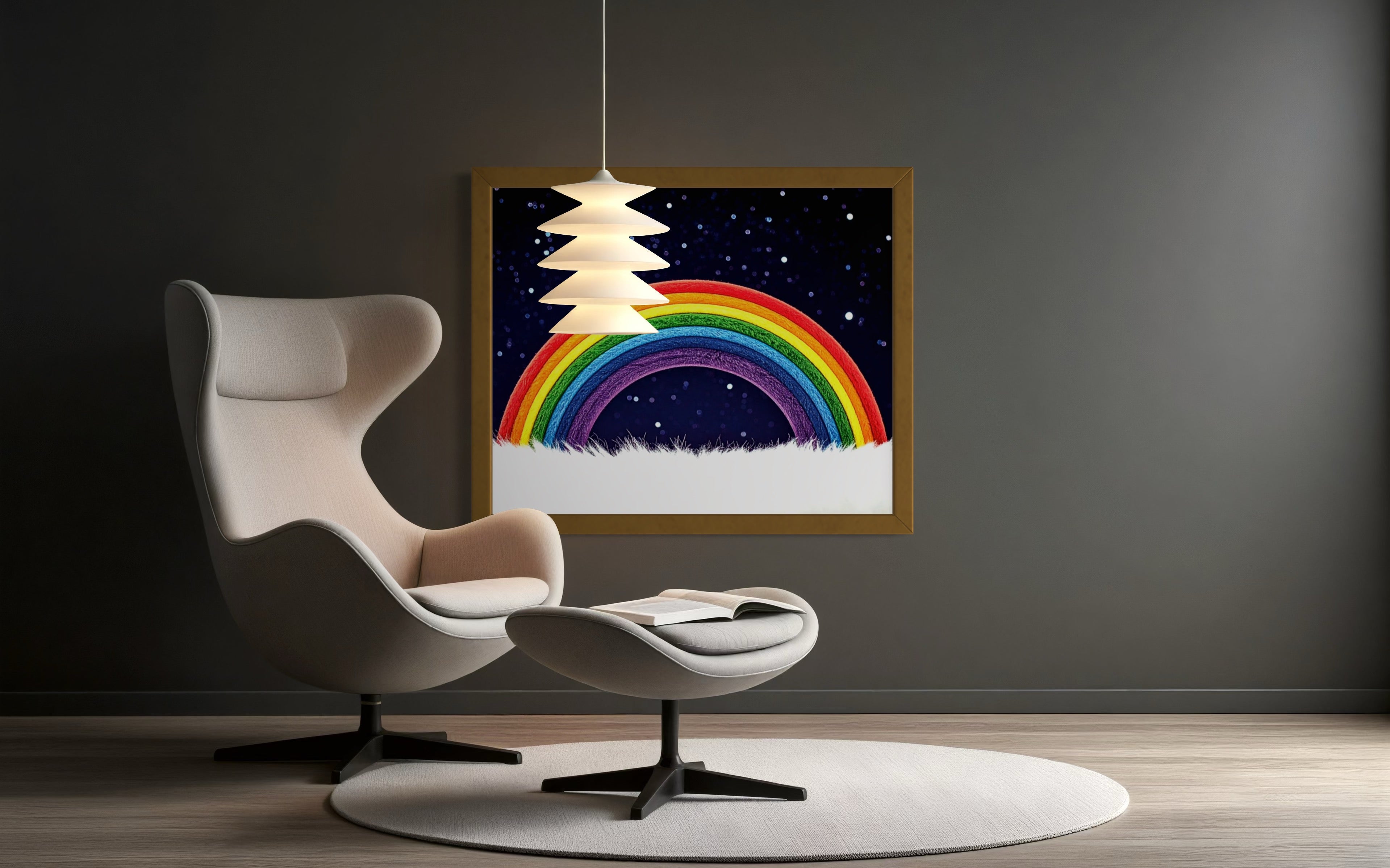 Furry Rainbow Museum Print