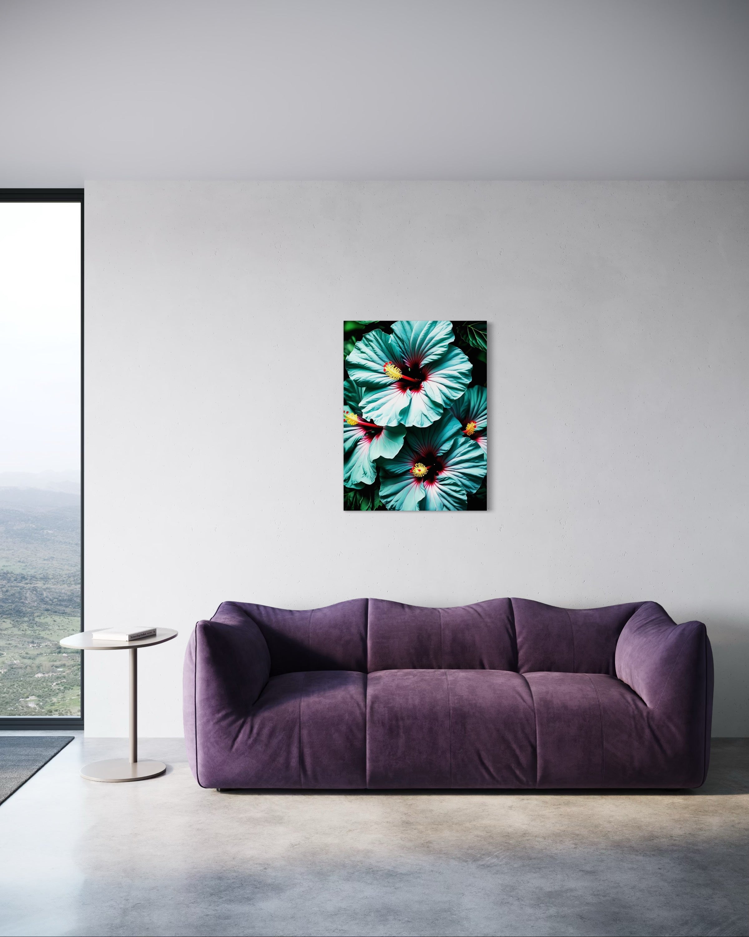 Hawaiian Blue Hibiscus Museum Print