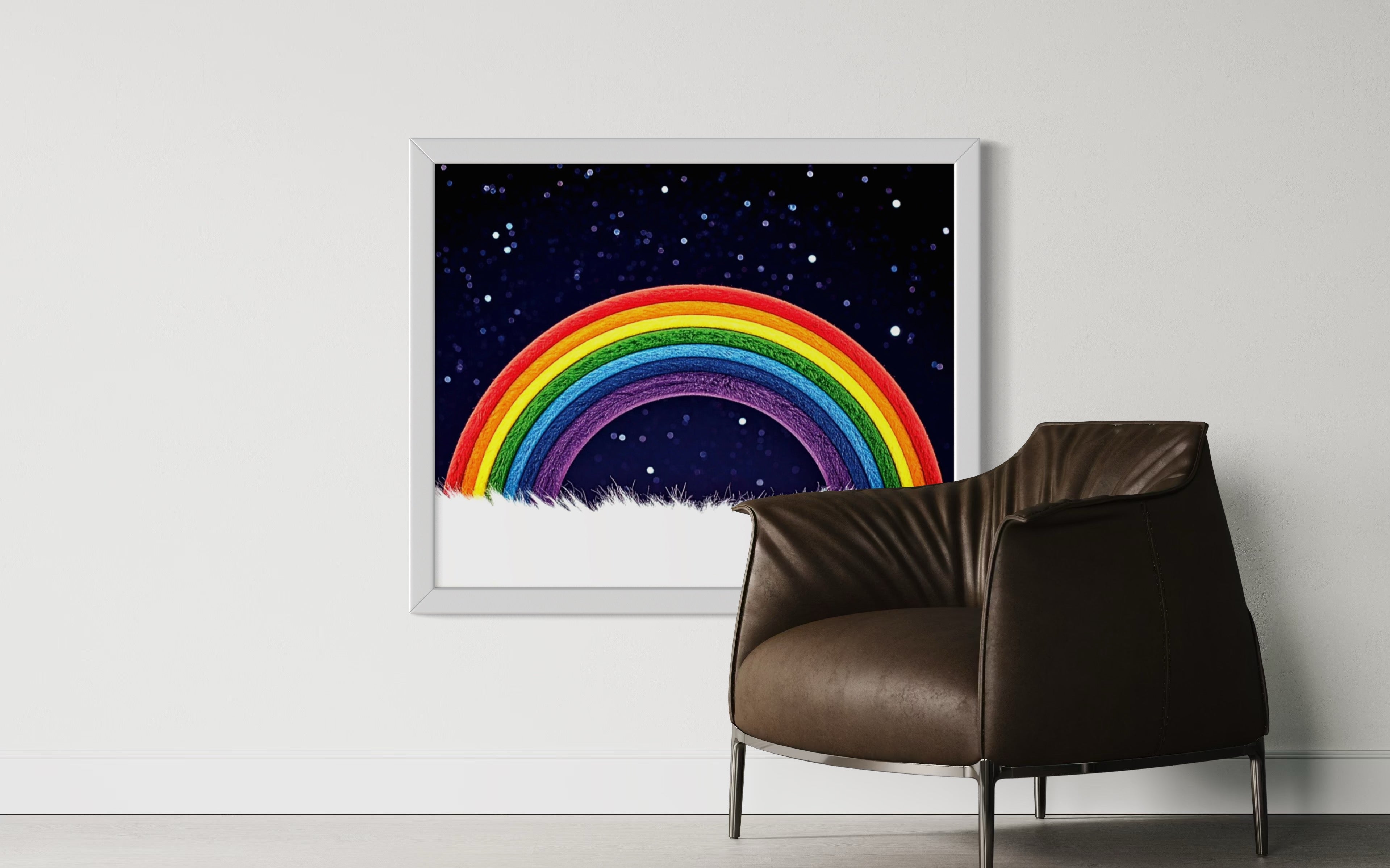 Furry Rainbow Museum Print