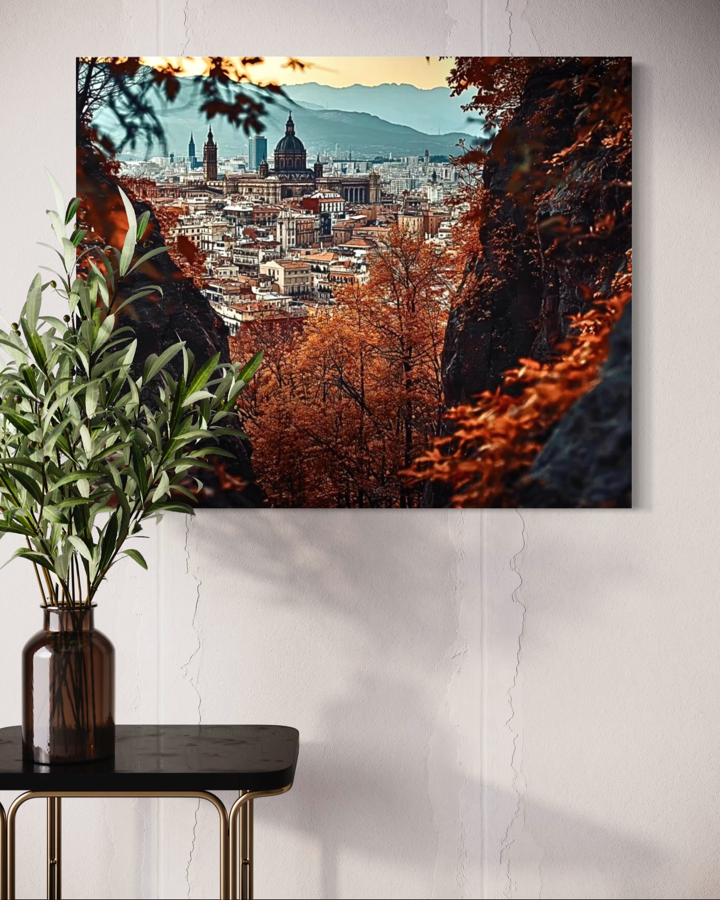 Barcelona in the Fall Museum Print